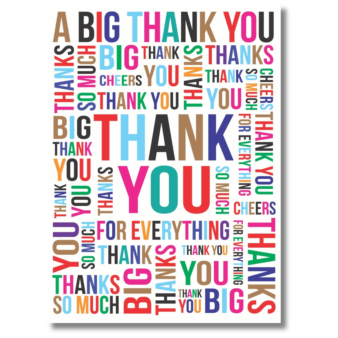 Tracks Thank You - Greeting Card