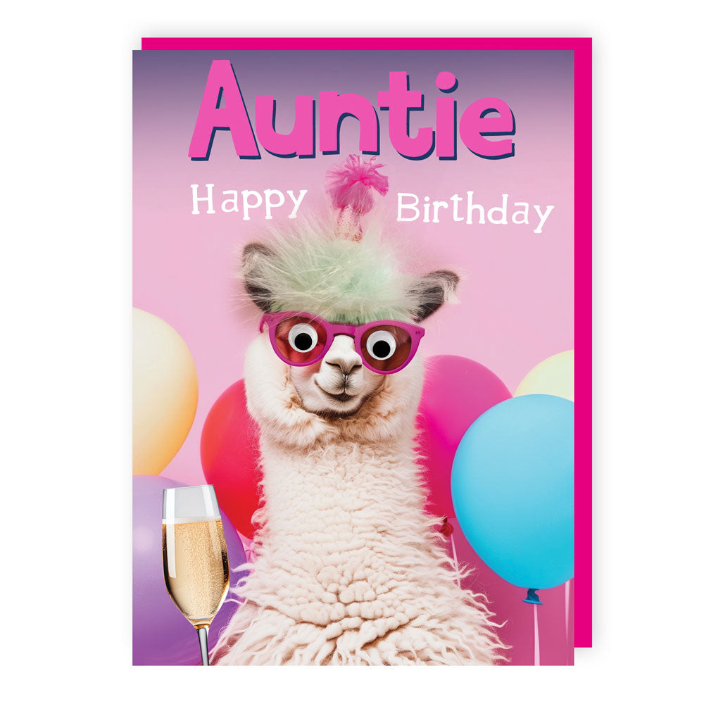 Tracks Happy Birthday Auntie - Greeting Card