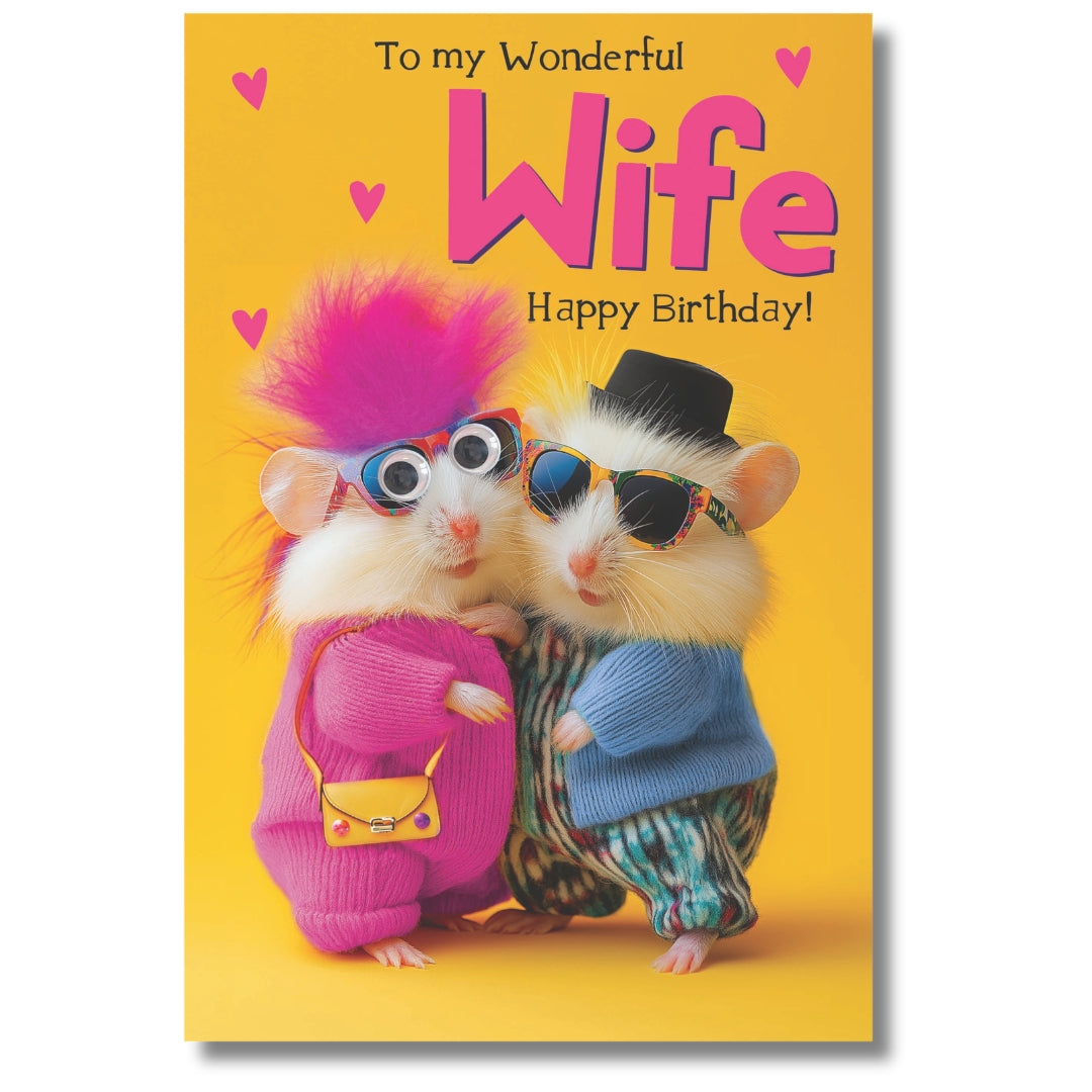 Tracks To My Wonderful Wife Happy Birthday! - Greeting Card