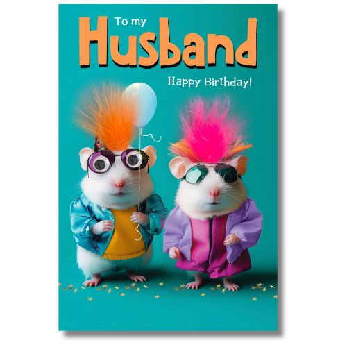 Tracks To My Husband Happy Birthday! - Greeting Card