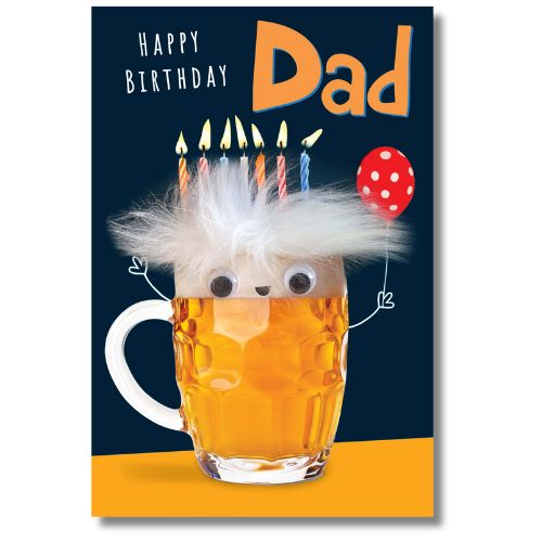 Tracks Happy Birthday Dad - Greeting Card