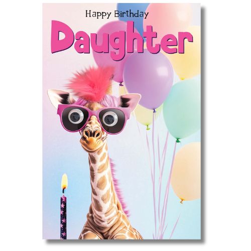 Tracks Happy Birthday Daughter - Greeting Card