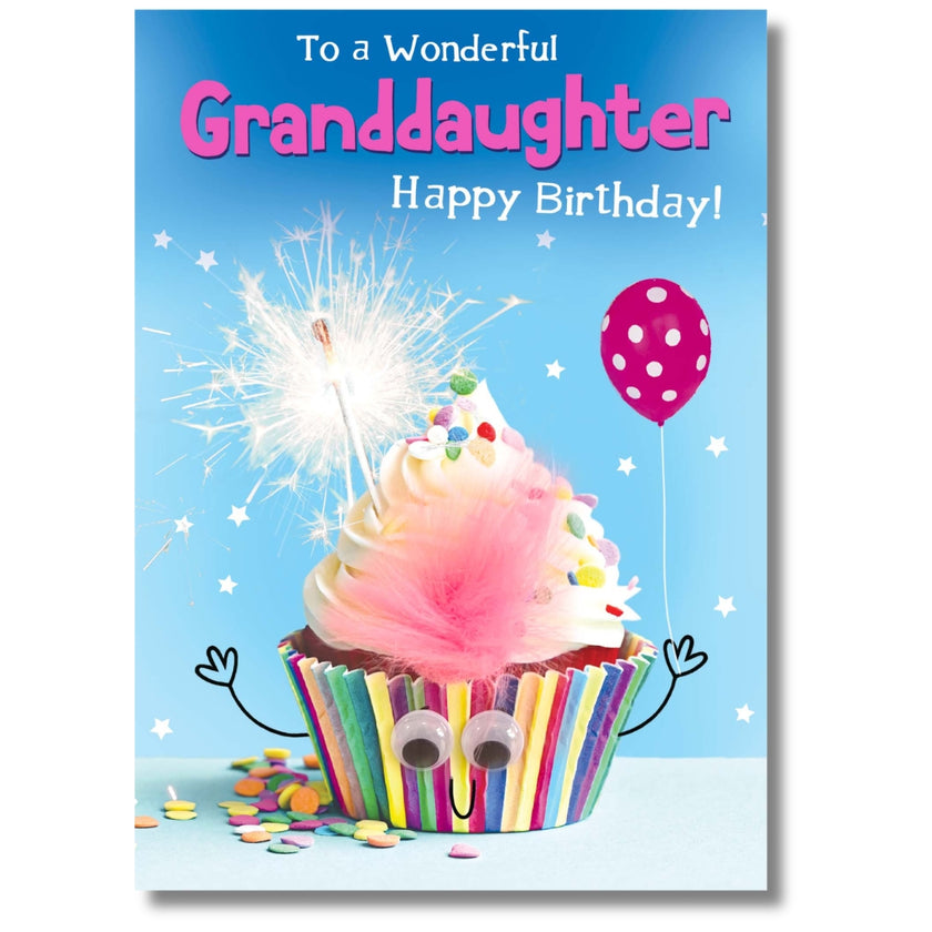 Tracks To A Wonderful Granddaughter Happy Birthday - Greeting Card