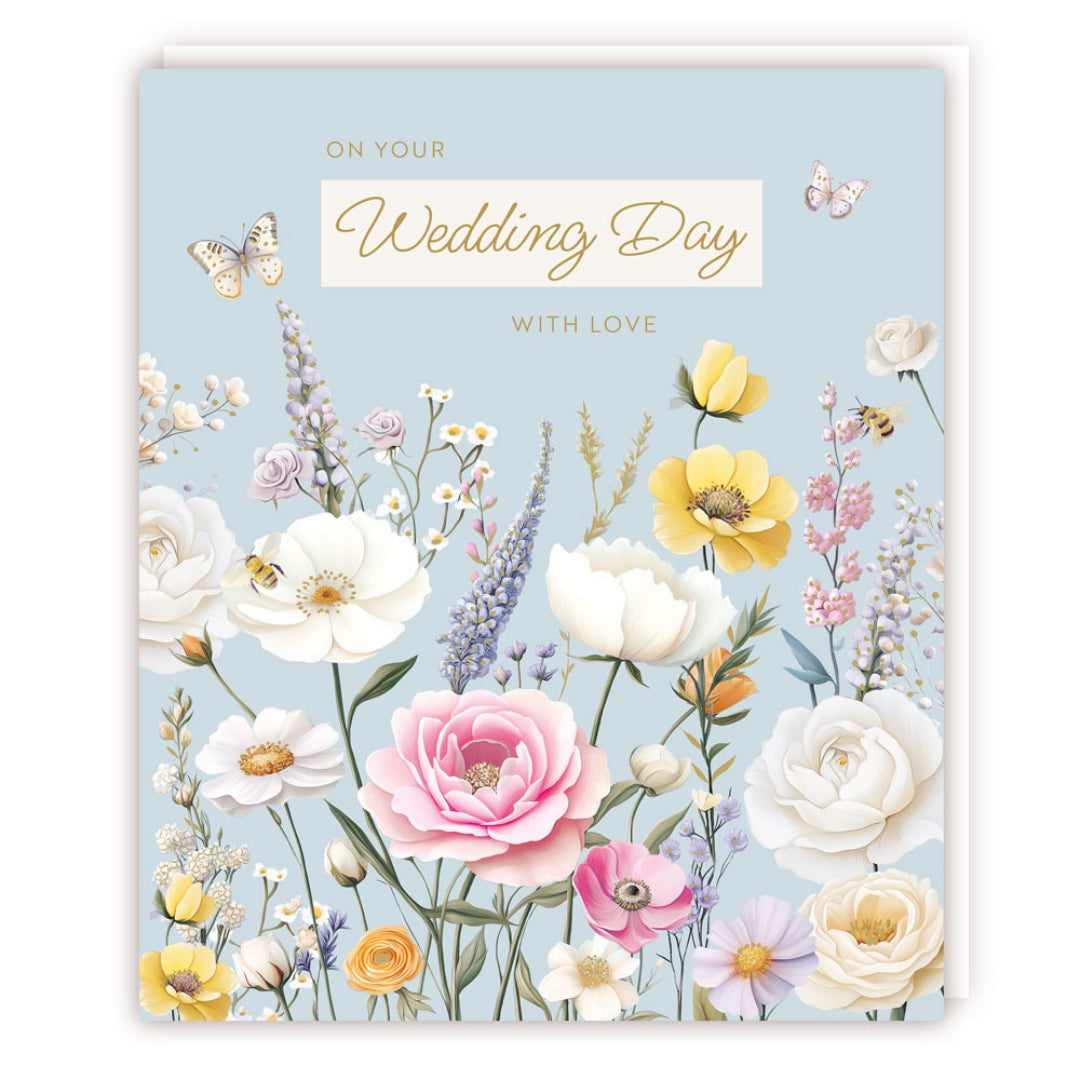 Tracks On Your Wedding Day With Love - Greeting Card