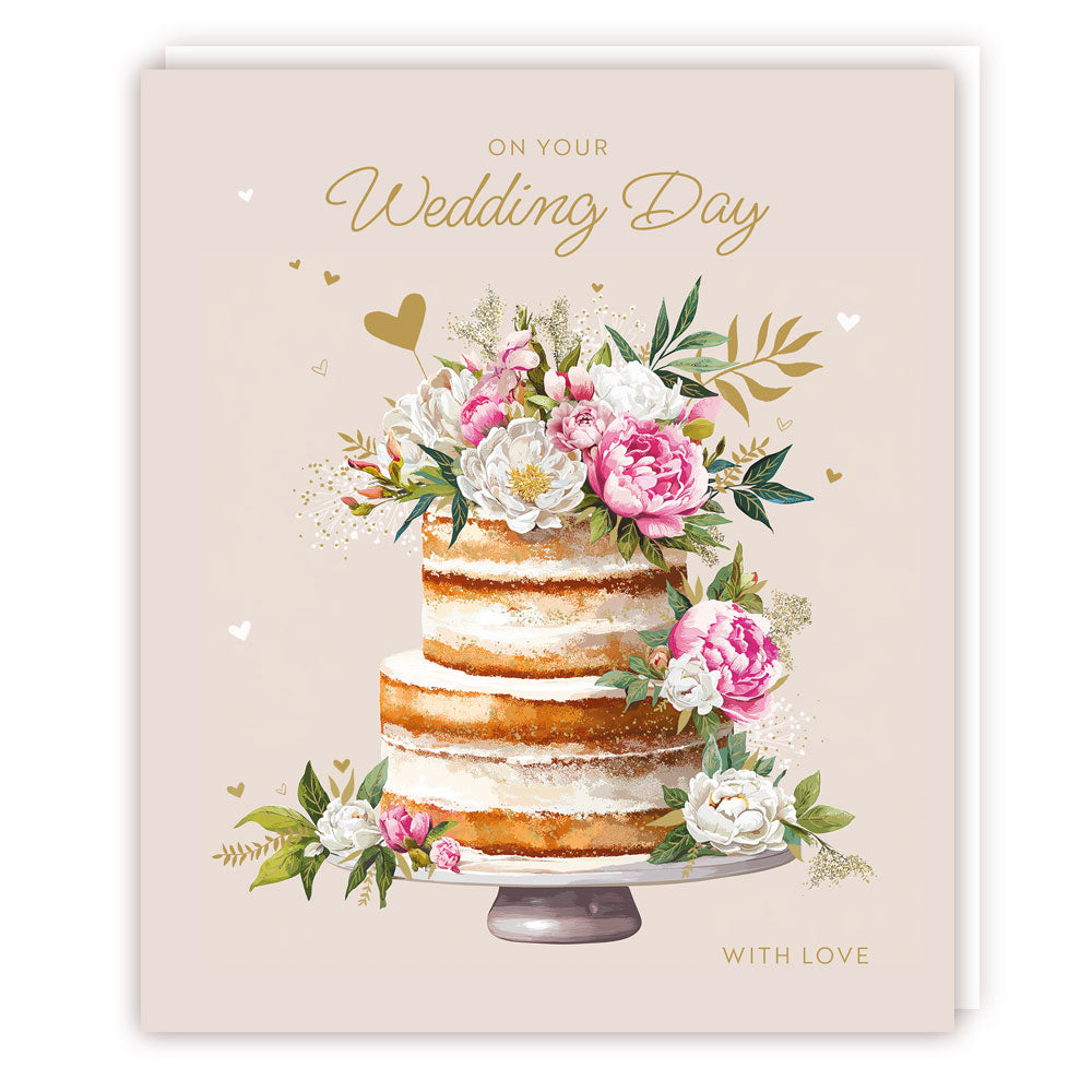 Tracks On Your Wedding Day - Greeting Card