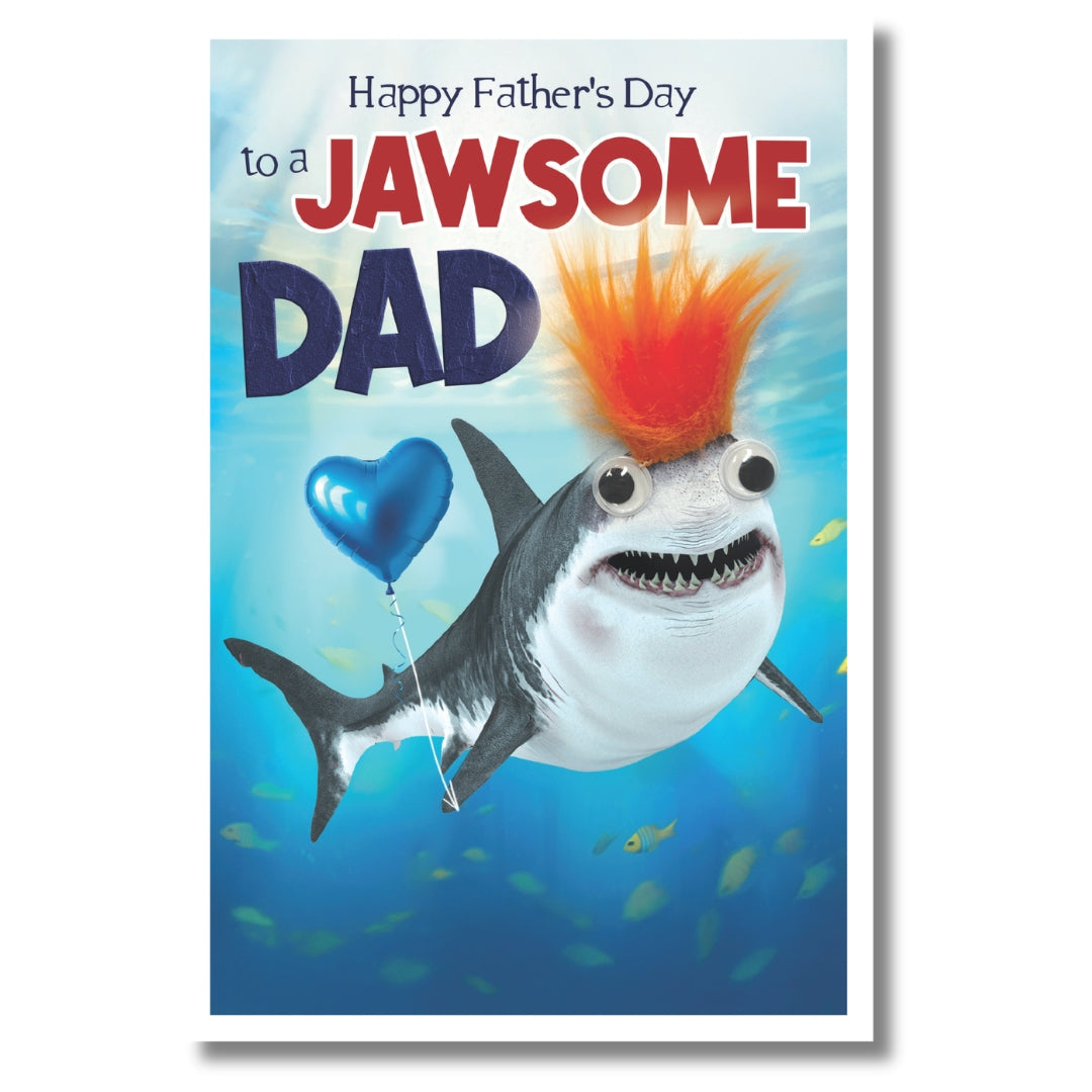 Tracks Happy Father's Day To A Jawsome Dad - Greeting Card