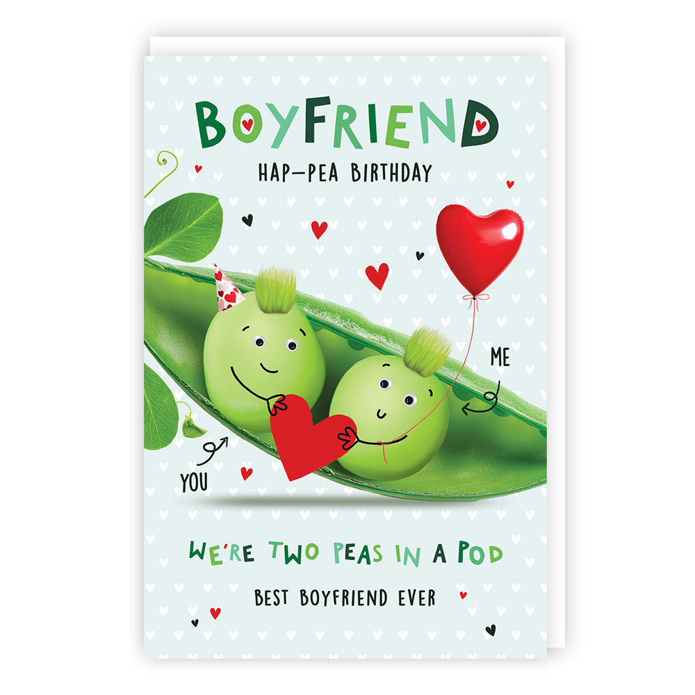Tracks Boyfriend Hap-Pea Birthday - Greeting Card