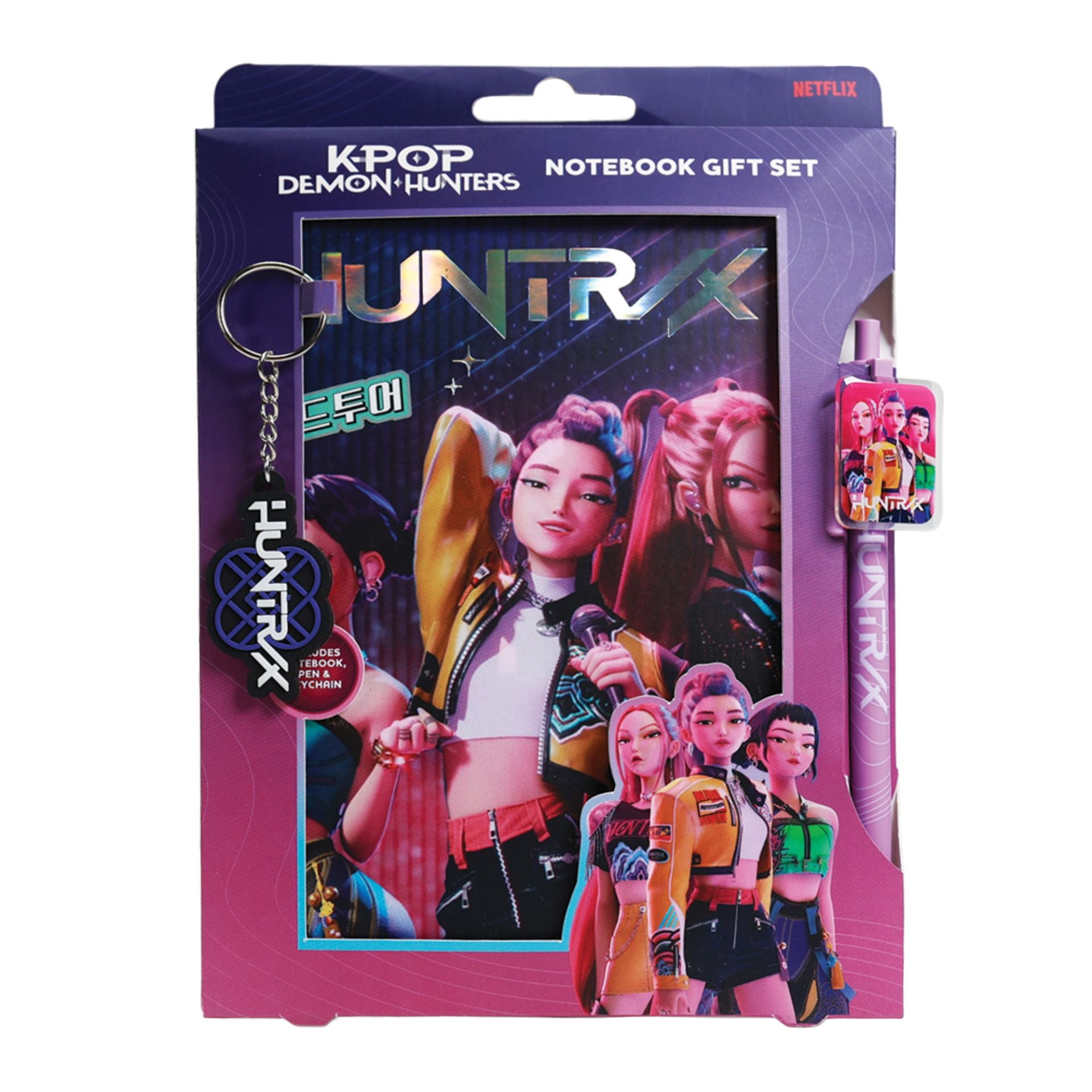 Lined Notebook Gift Set Of 3pcs - Netflix - K-Pop Demon Hunters