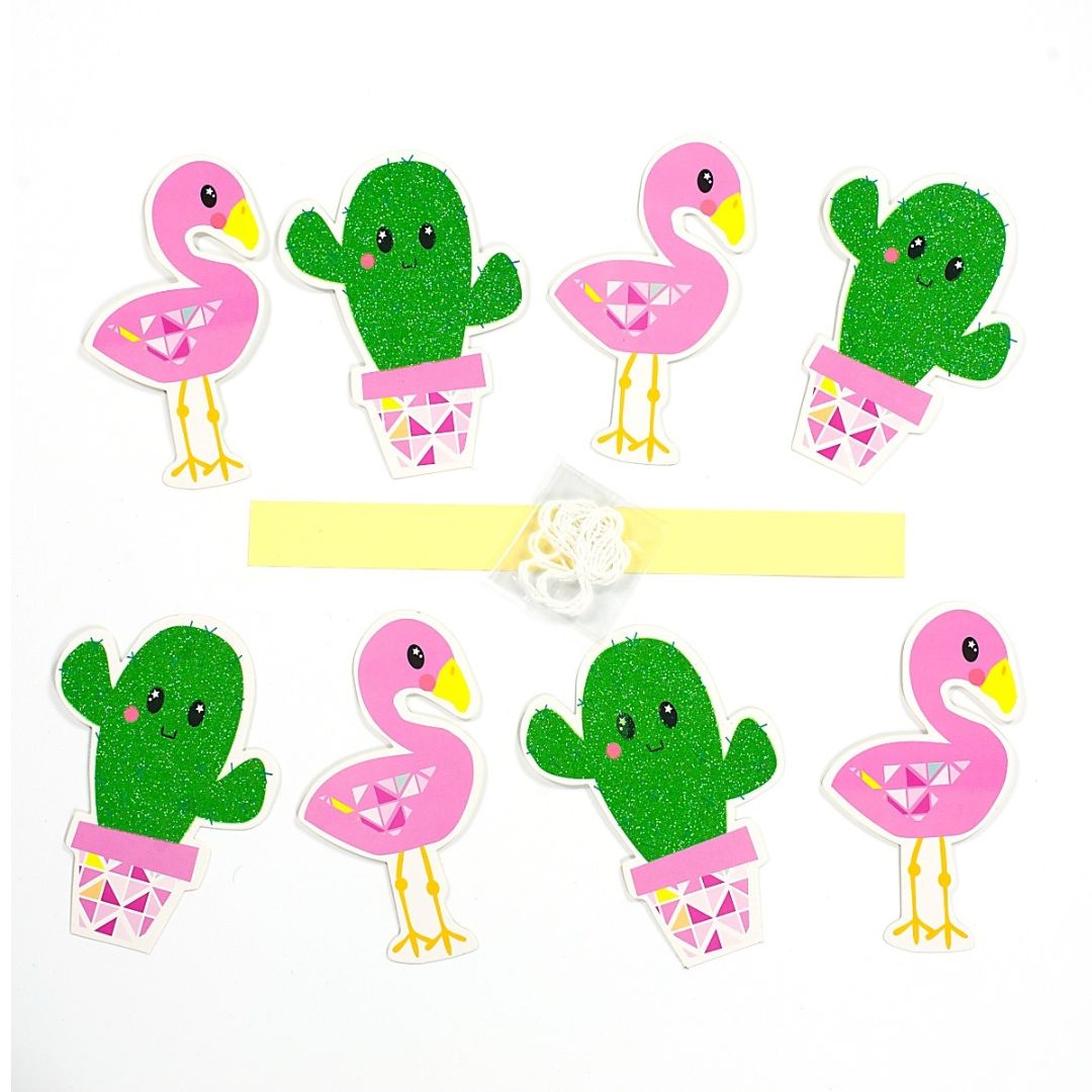 Make Your Own Cactus & Flamingo Garland Kit