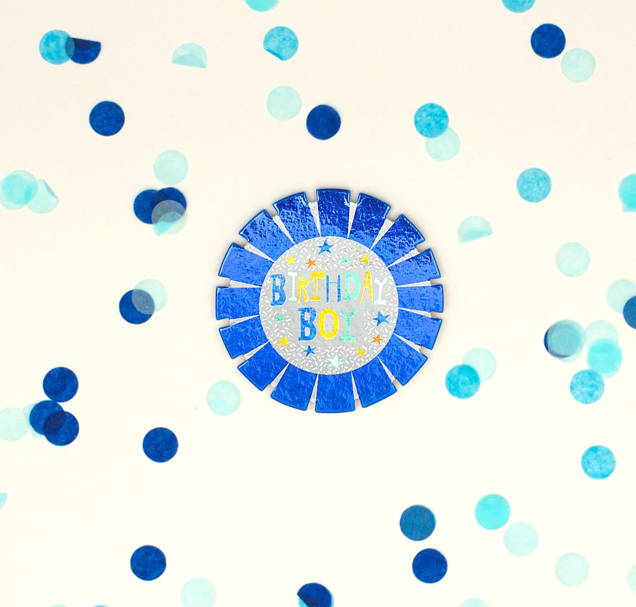 Pukka Party - Rosette Badge 10cm - Birthday Boy