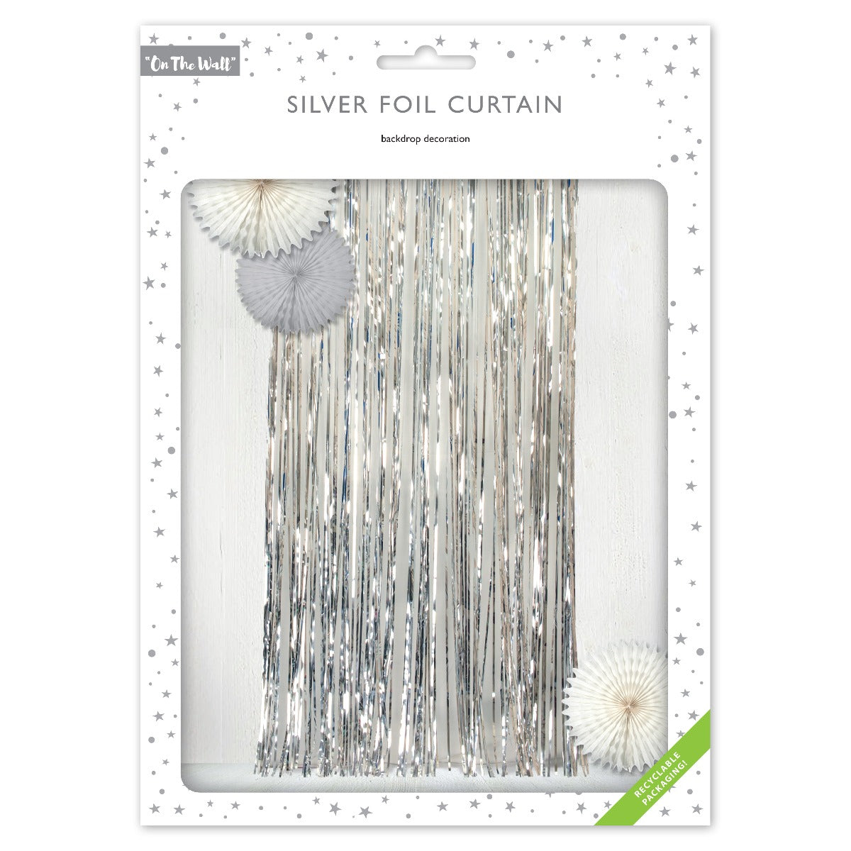 Pukka Party - Foil Curtain 2.45 x 0.91m - Silver