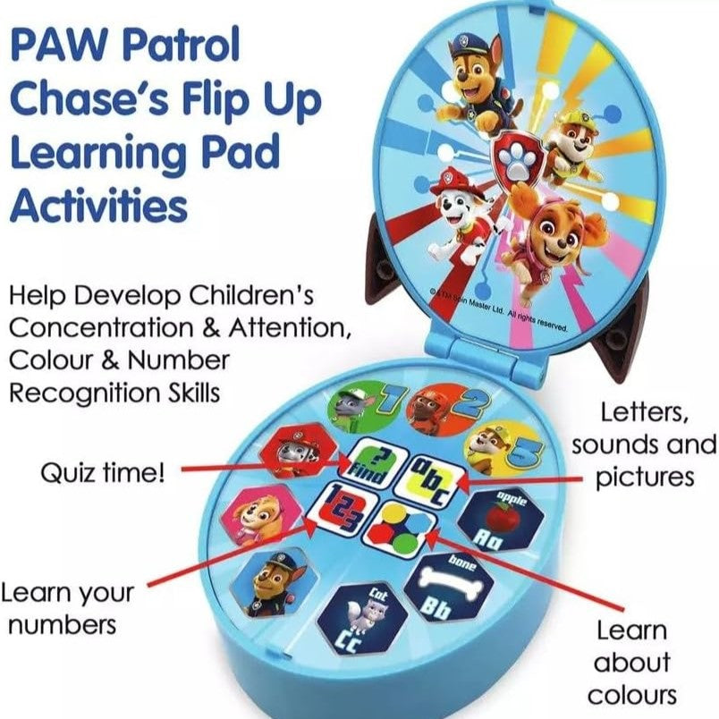 Paw Patrol - Chase's Flip Up Learning Pad +18m