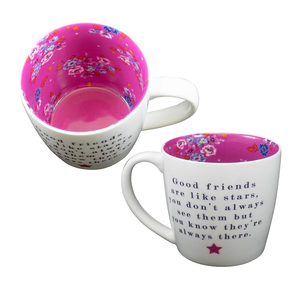 Inside Out Ceramic Mug With Gift Box - Friends Like Stars