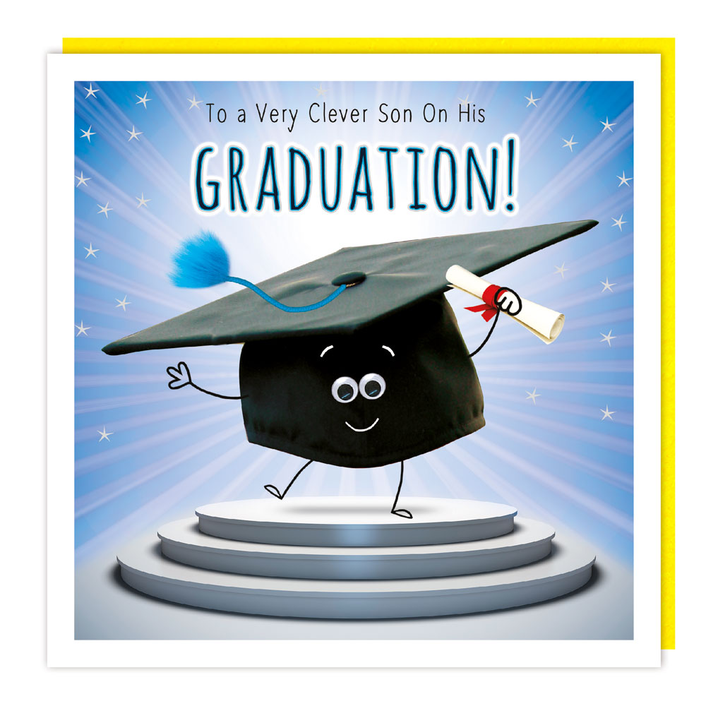 Tracks To A Very Clever Son On His Graduation! - Greeting Card