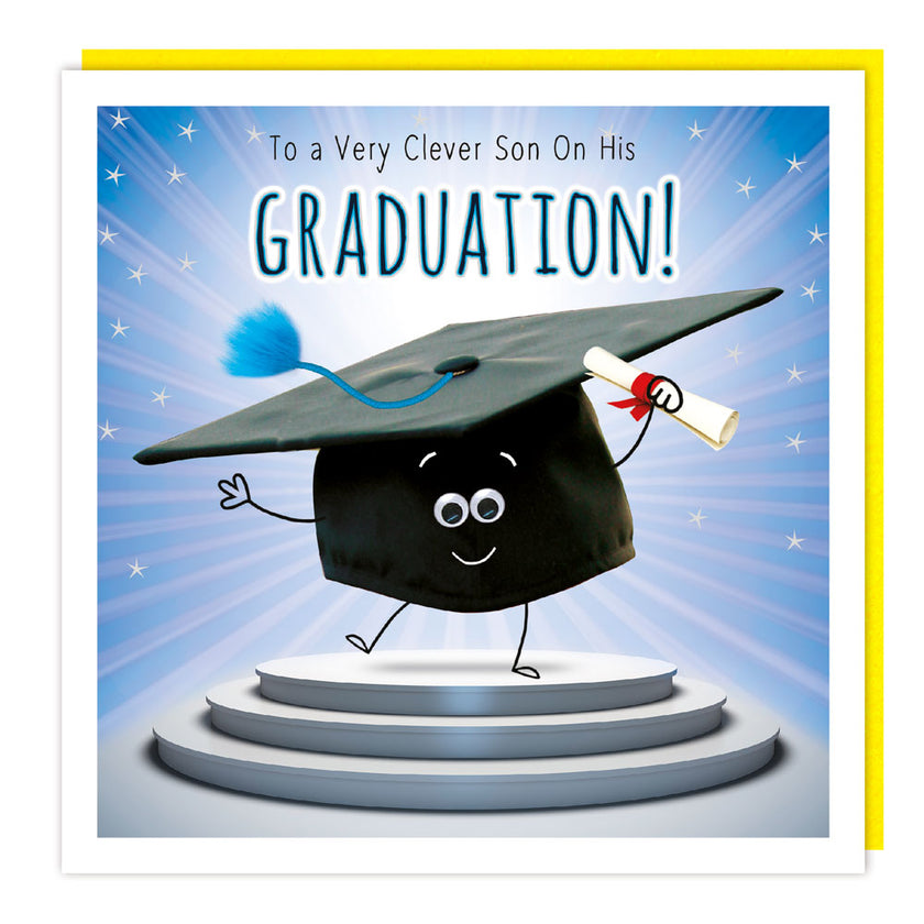 Tracks To A Very Clever Son On His Graduation! - Greeting Card
