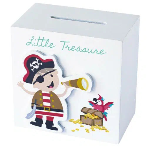 Wooden Little Treasure Money Box