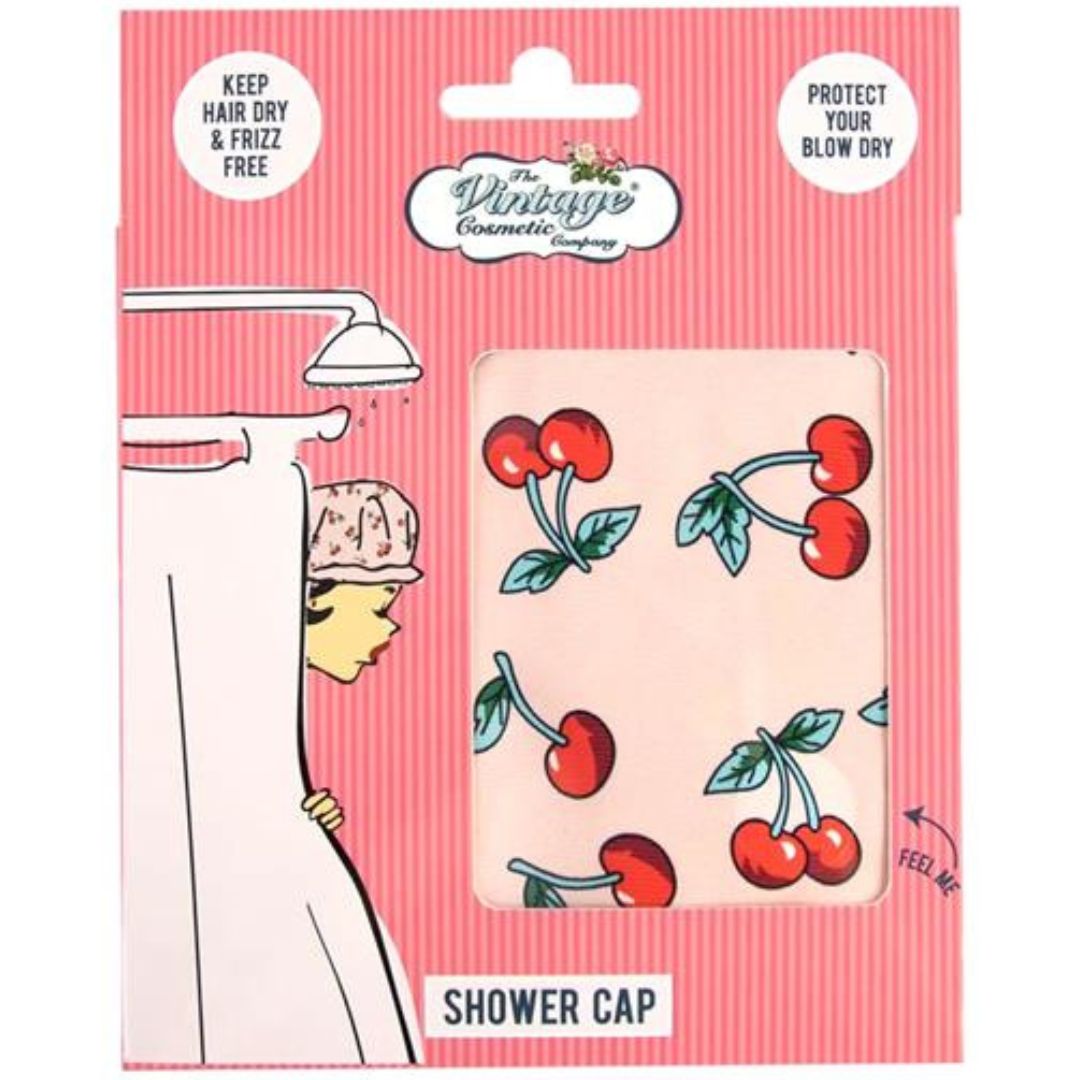 Vintage Shower Cap Cherry