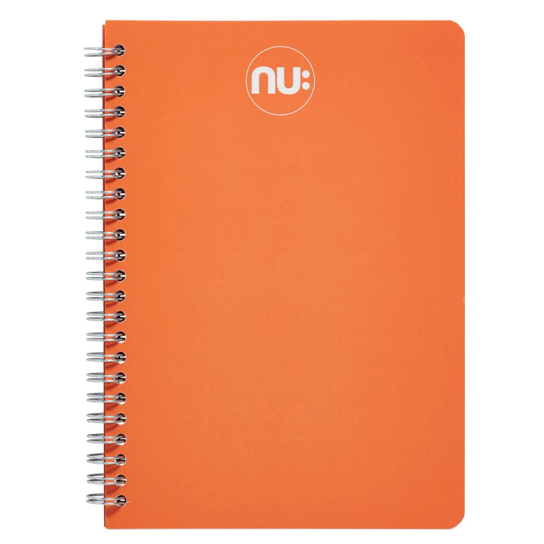 A4 Nu: Spiral Craze Autumnal Notebook - Various Colours - Navy Blue