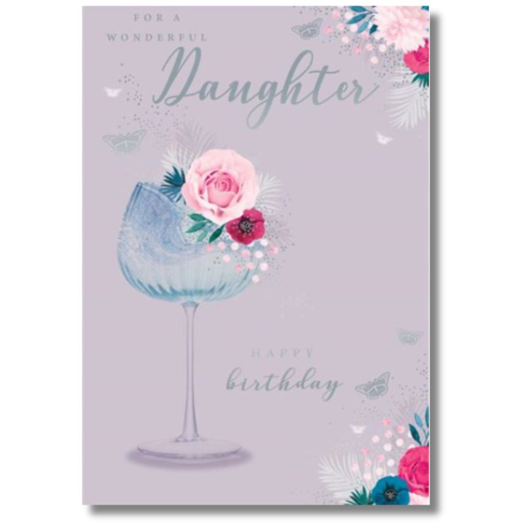 Kingfisher For A Wonderful Daughter Happy Birthday - Greeting Card