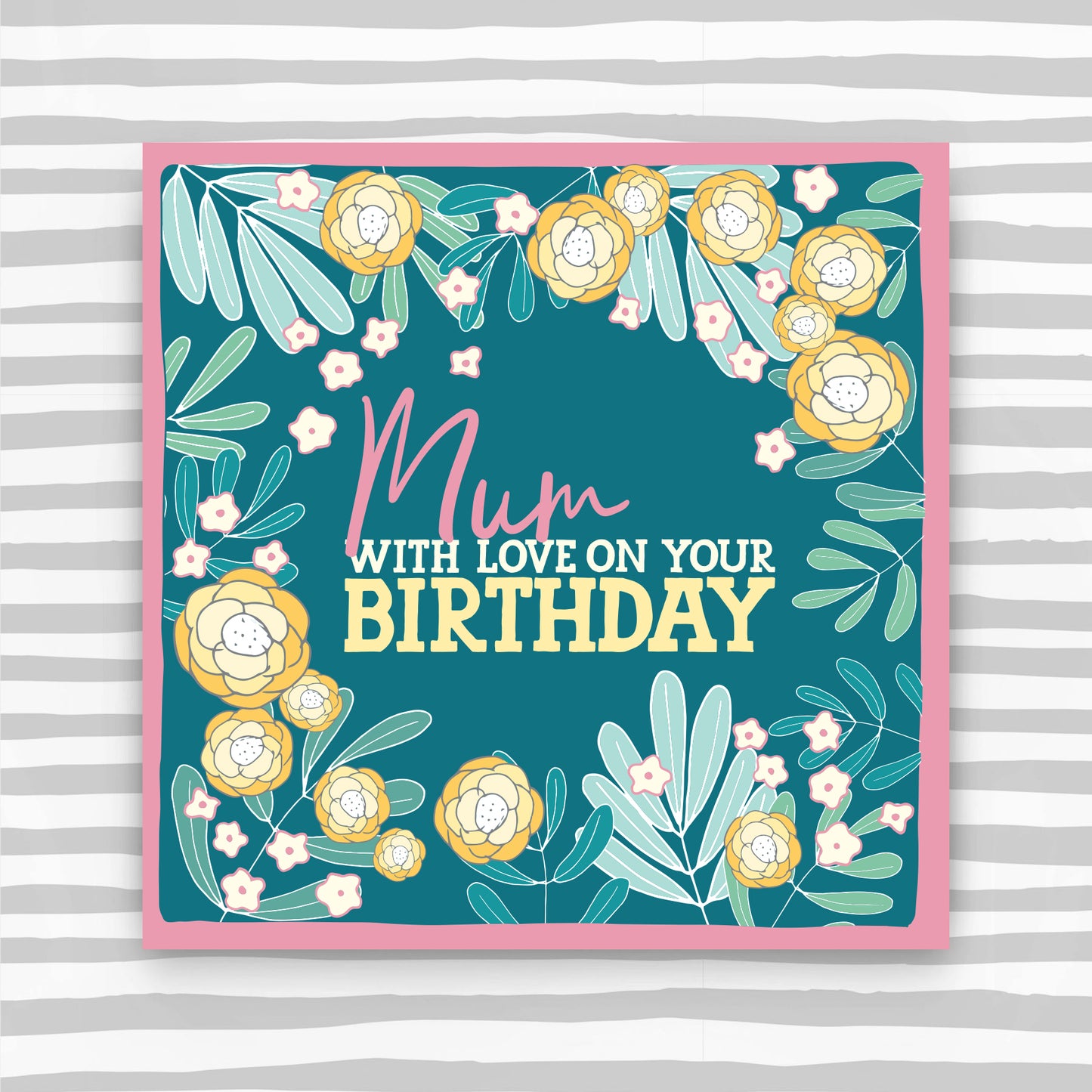 Molly Mae Mum With Love On Your Birthday - Greeting Card