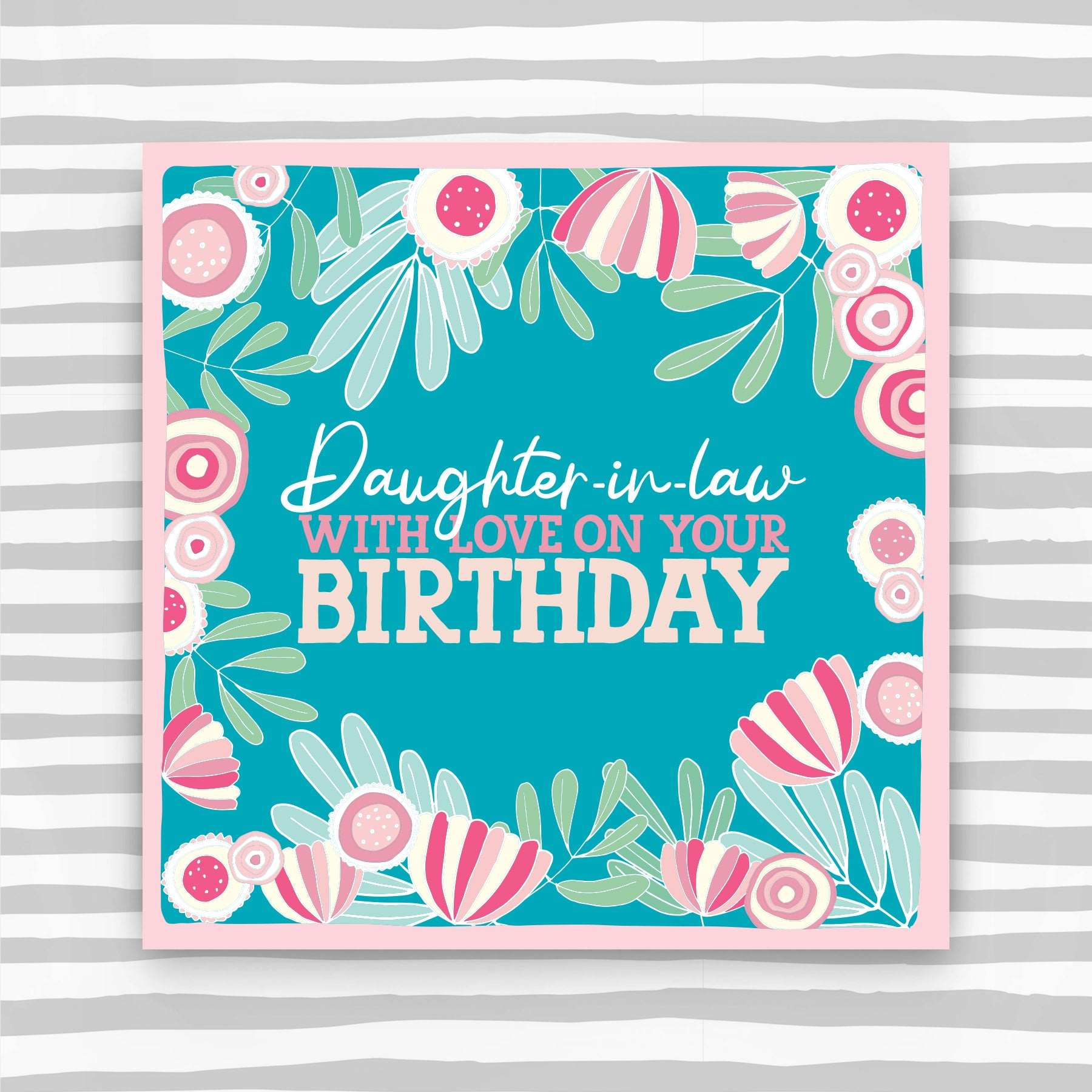 Molly Mae Daughter-In-Law With Love On Your Birthday - Greeting Card