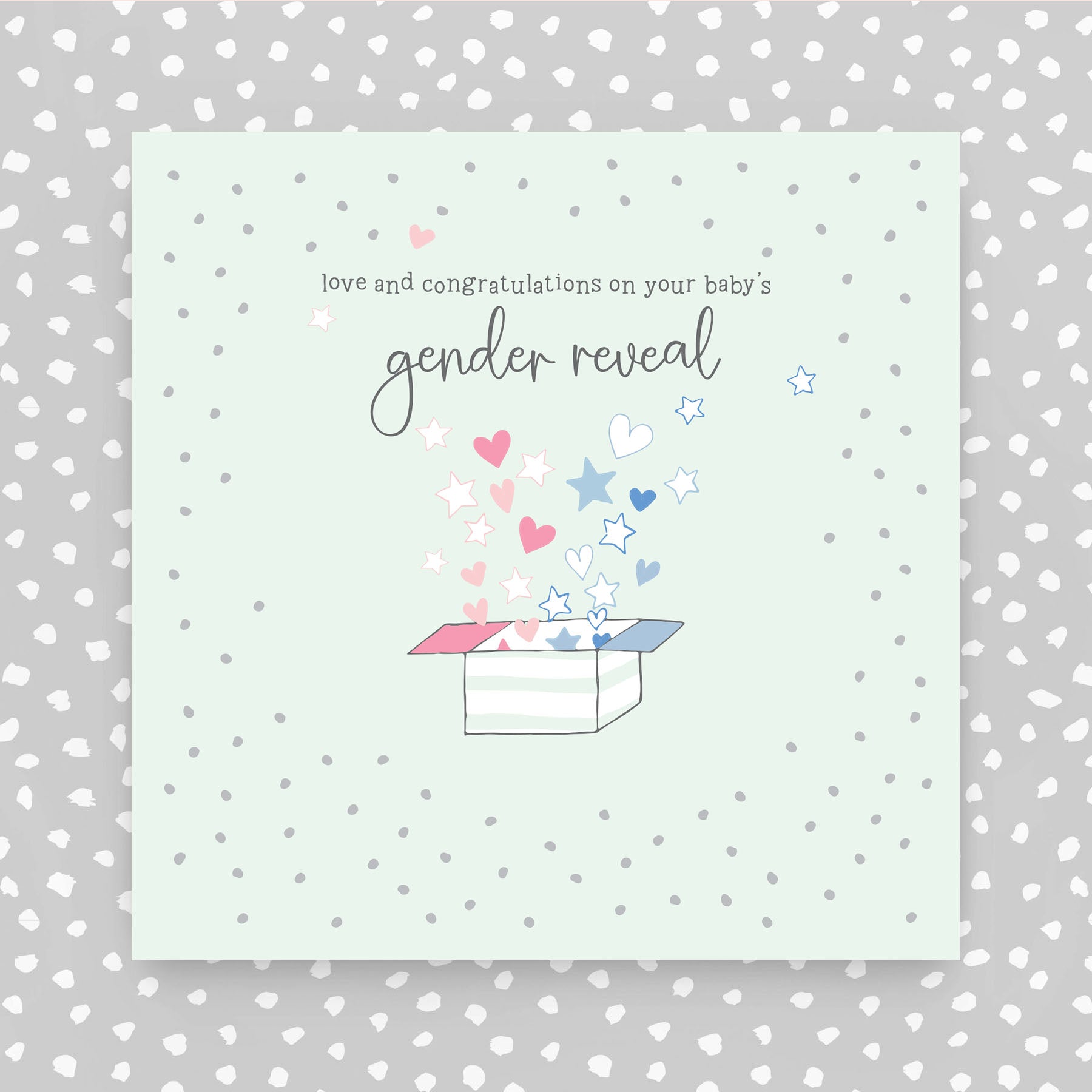 Molly Mae Love And Congratulations On Your Baby's Gender Reveal - Greeting Card