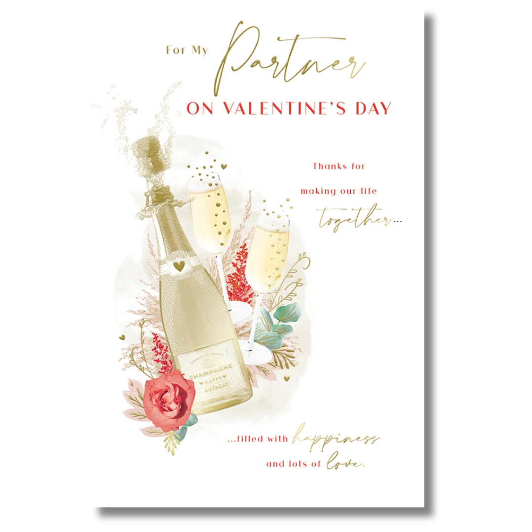 Kingfisher For My Partner On Valentine's Day - Greeting Card