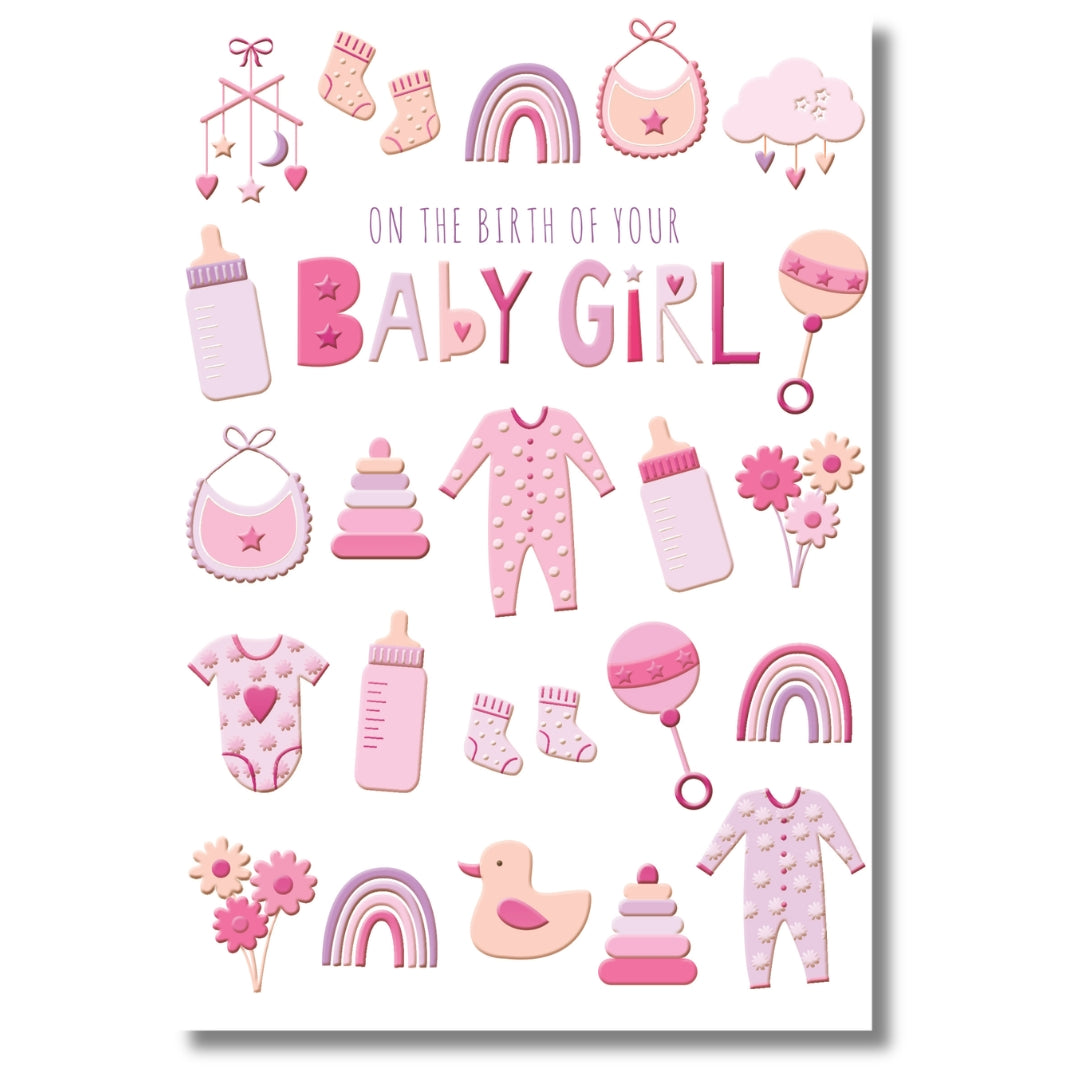 Kingfisher On The Birth Of Your Baby Girl - Greeting Card