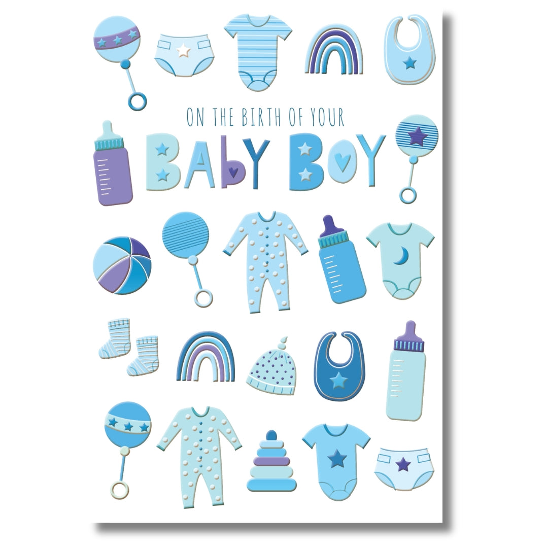 Kingfisher On The Birth Of Your Baby Boy - Greeting Card