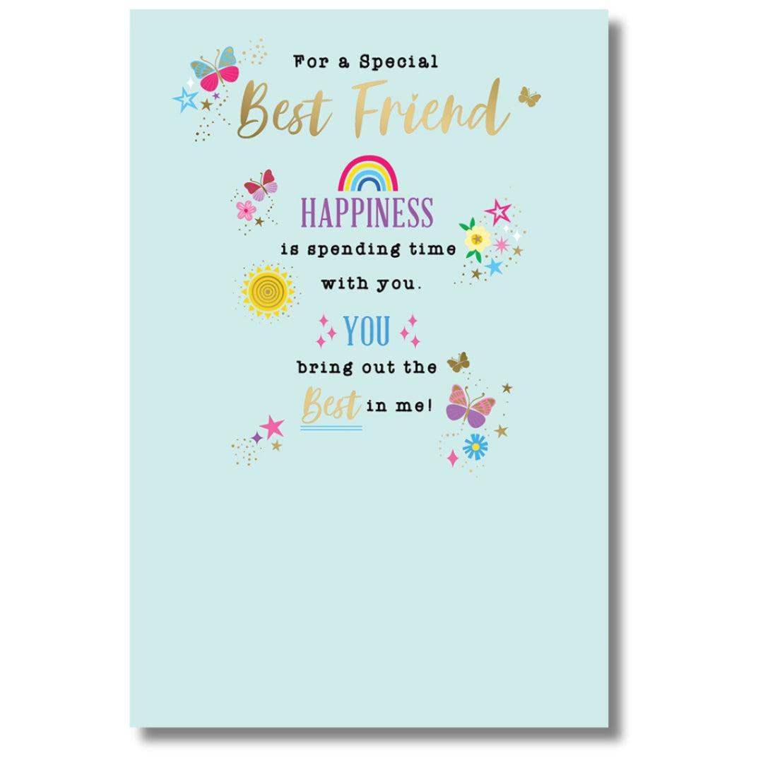 Kingfisher For A Special Best Friend Birthday - Greeting Card