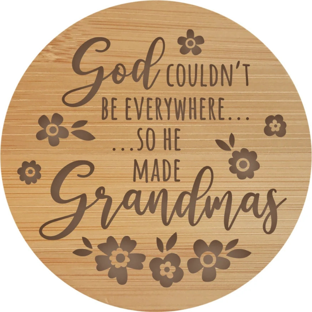 Light Up Your Life - Wooden Quote Lid - God Made Grandmas