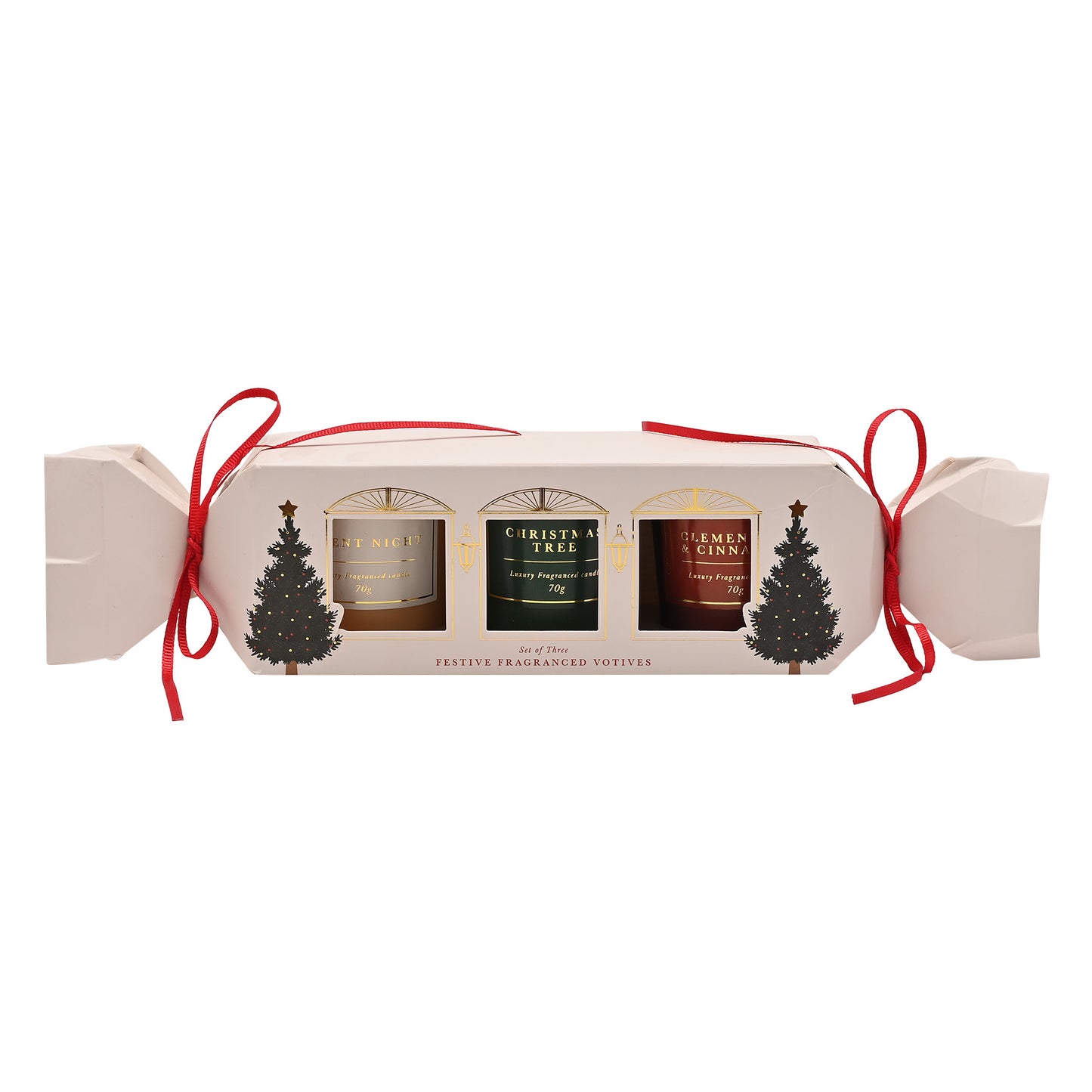 Festive Fragranced Votives / Candles A Set Of 3pcs