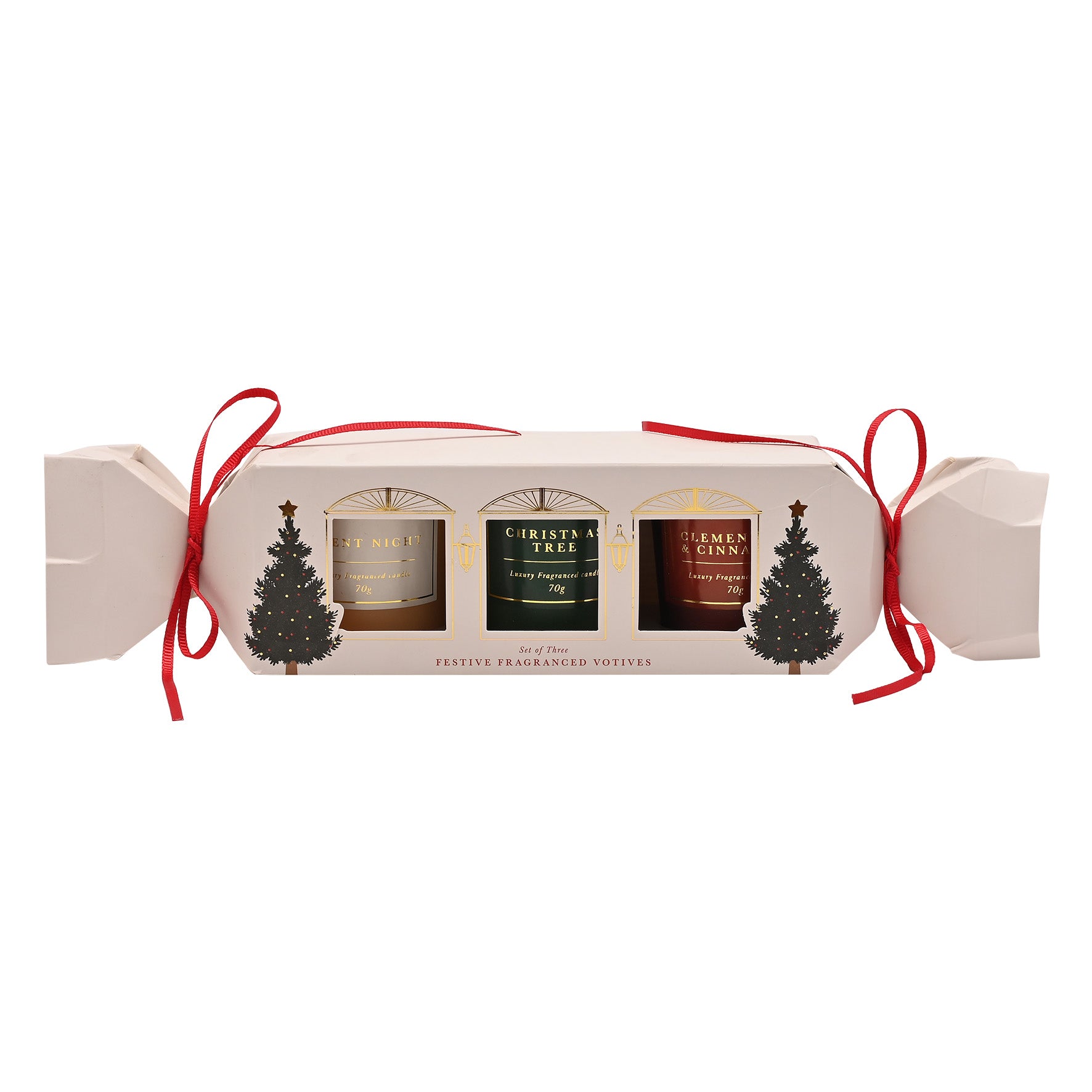 Festive Fragranced Votives / Candles A Set Of 3pcs