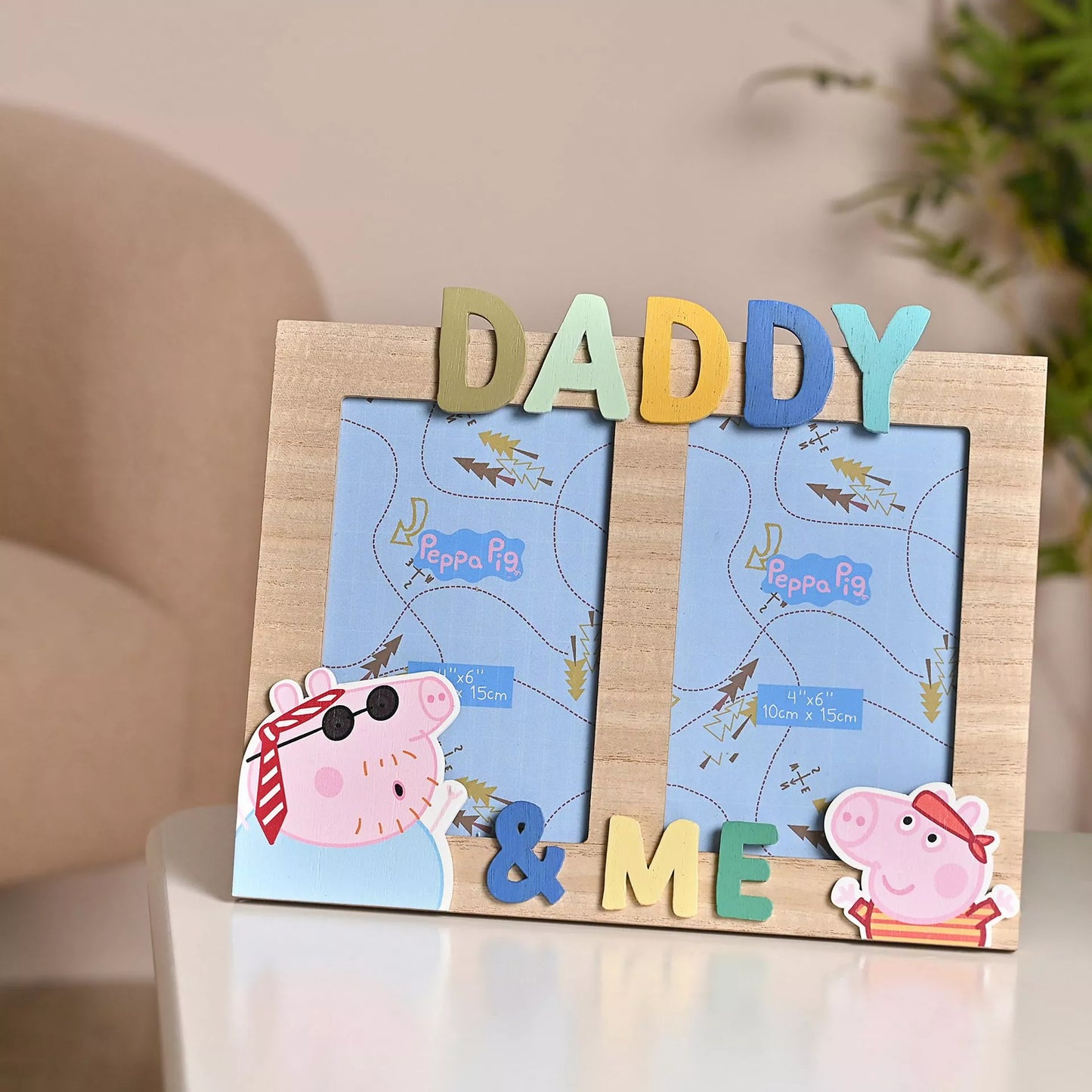Peppa Pig 2-Photo Frame 15 x 10cm - Daddy & Me