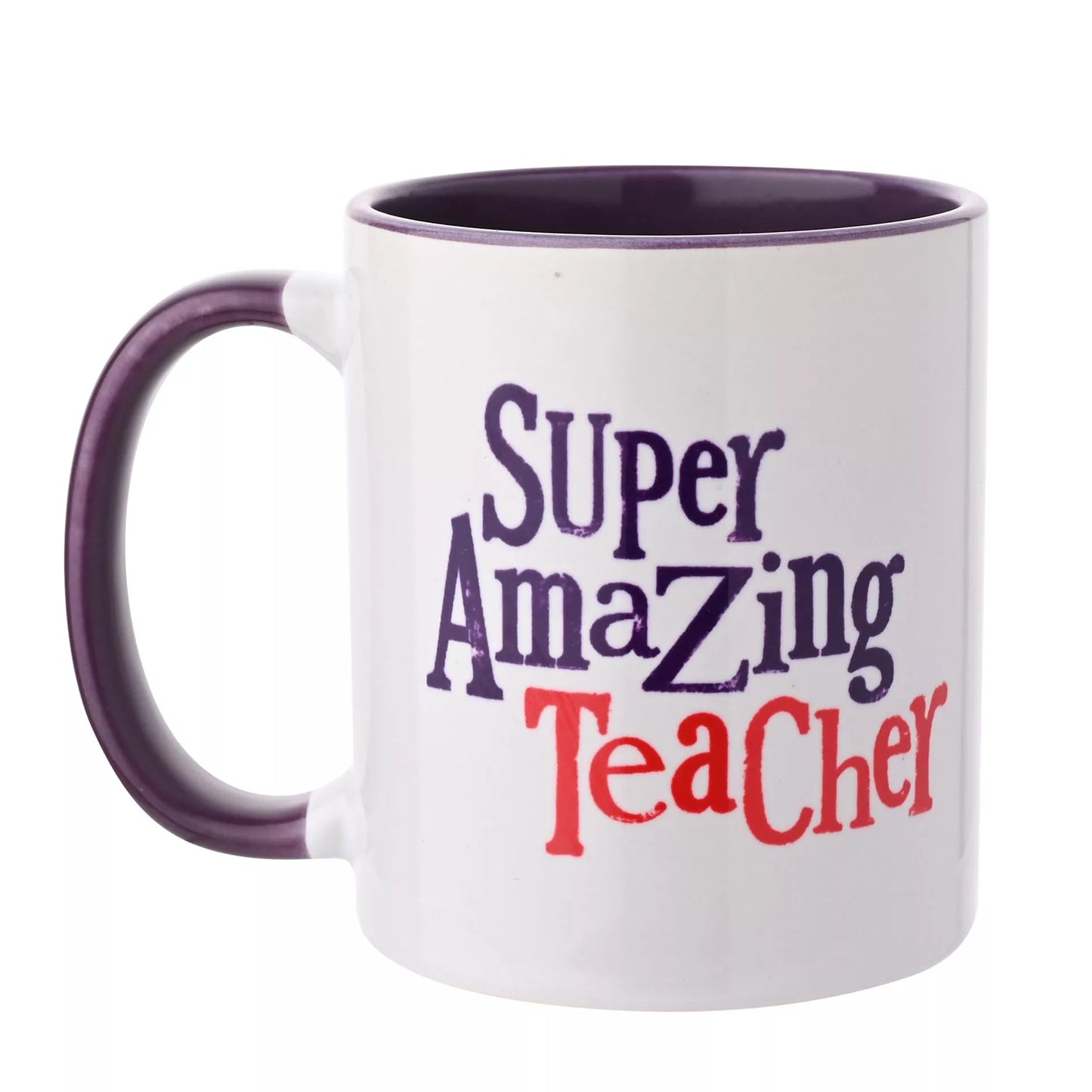 Brightside Purple Inside Mug 312ml - Super Amazing Teacher