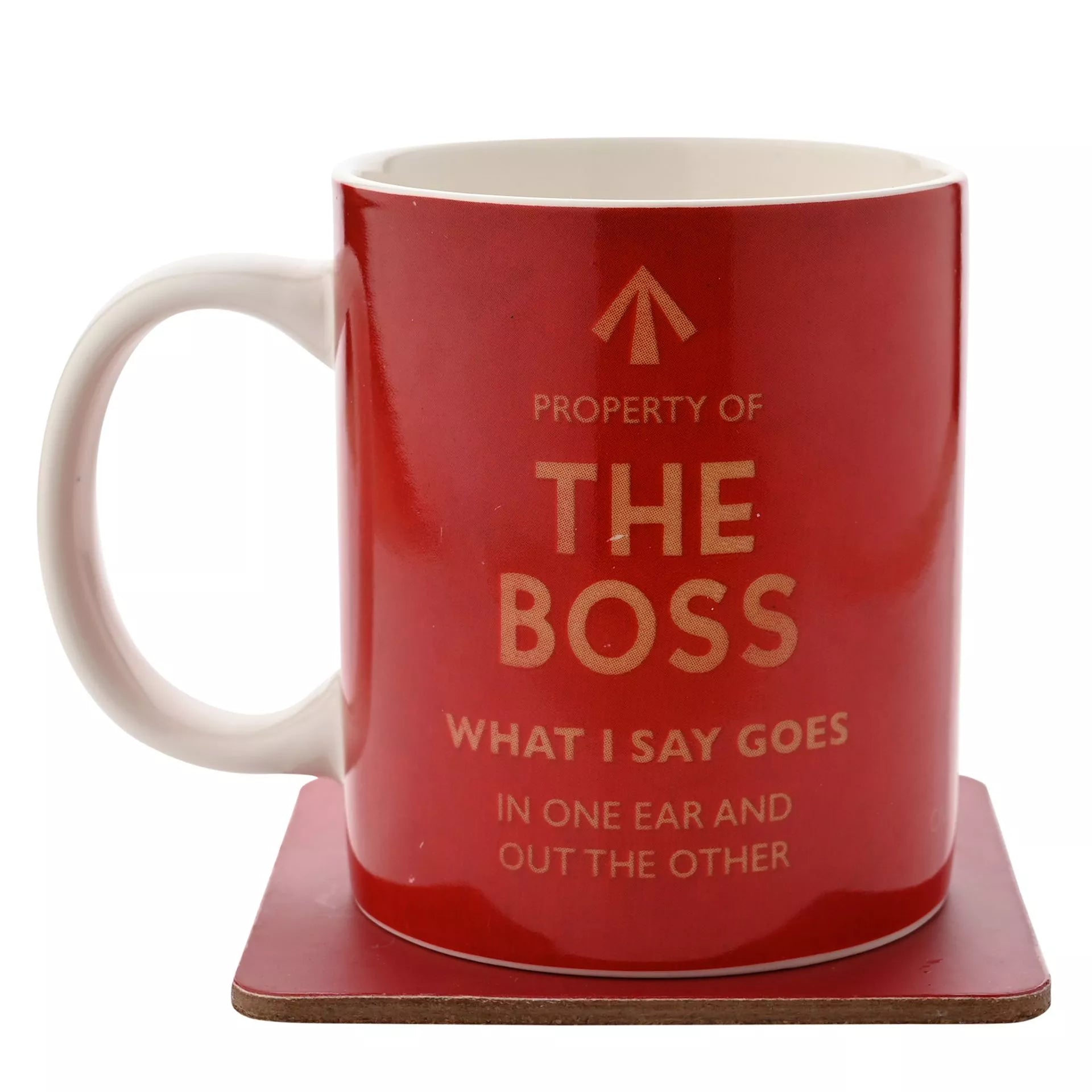 Civil Defence Mug And Coaster Set - The Boss