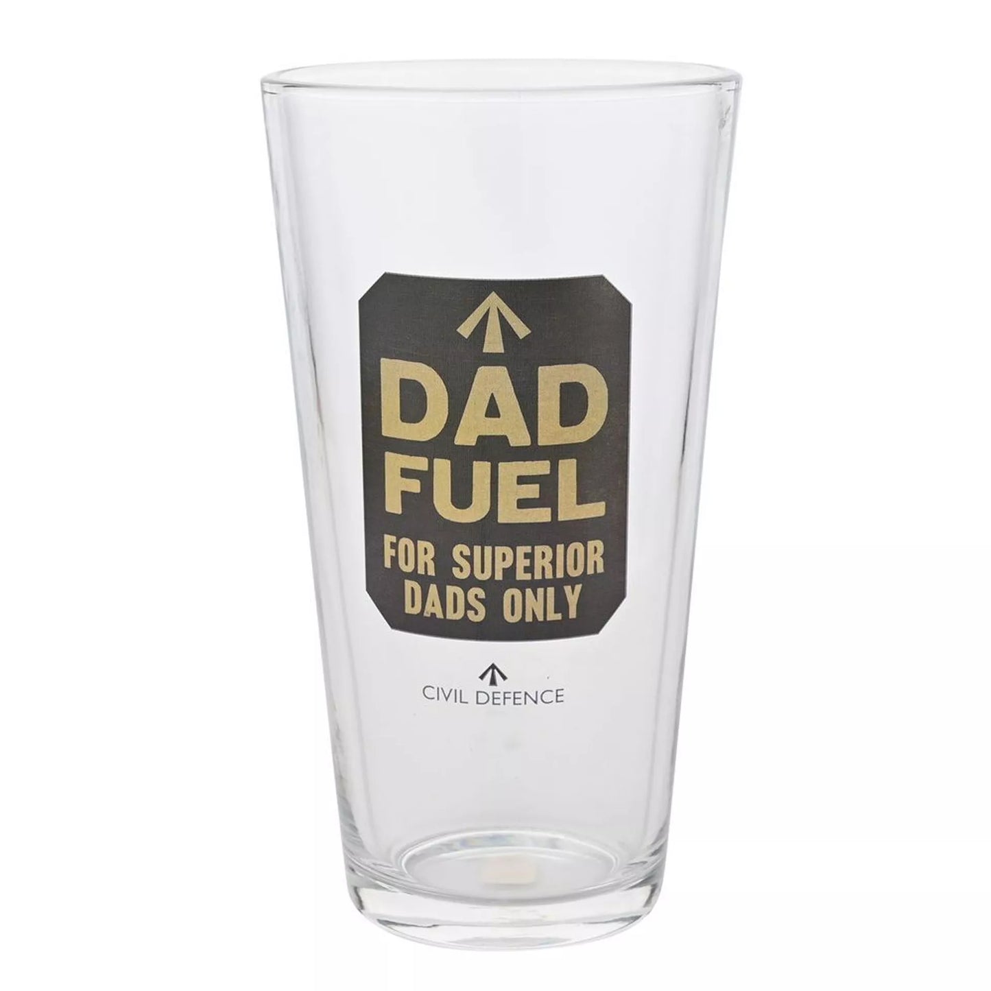 Civil Defence Pint Glass - Dad Fuel