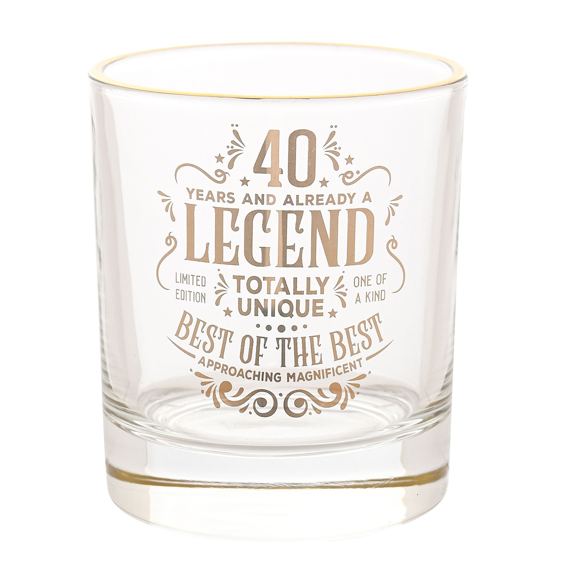 Harvey Makin Legend Tumbler Glass - 40 Years