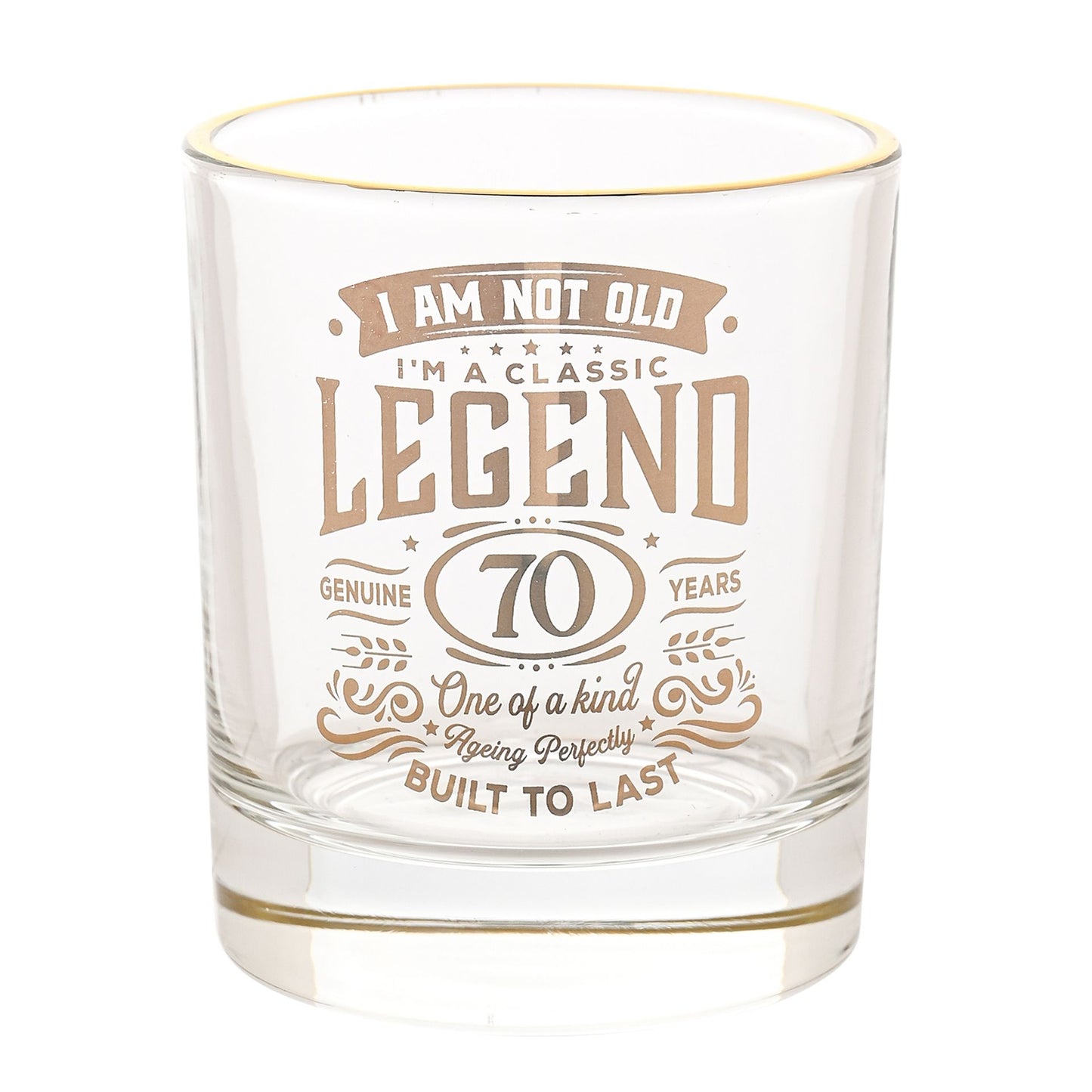 Harvey Makin Legend Tumbler Glass - 70 Years