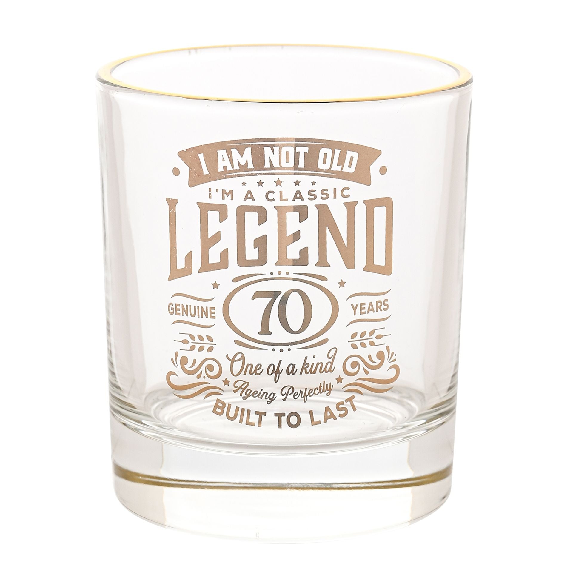 Harvey Makin Legend Tumbler Glass - 70 Years