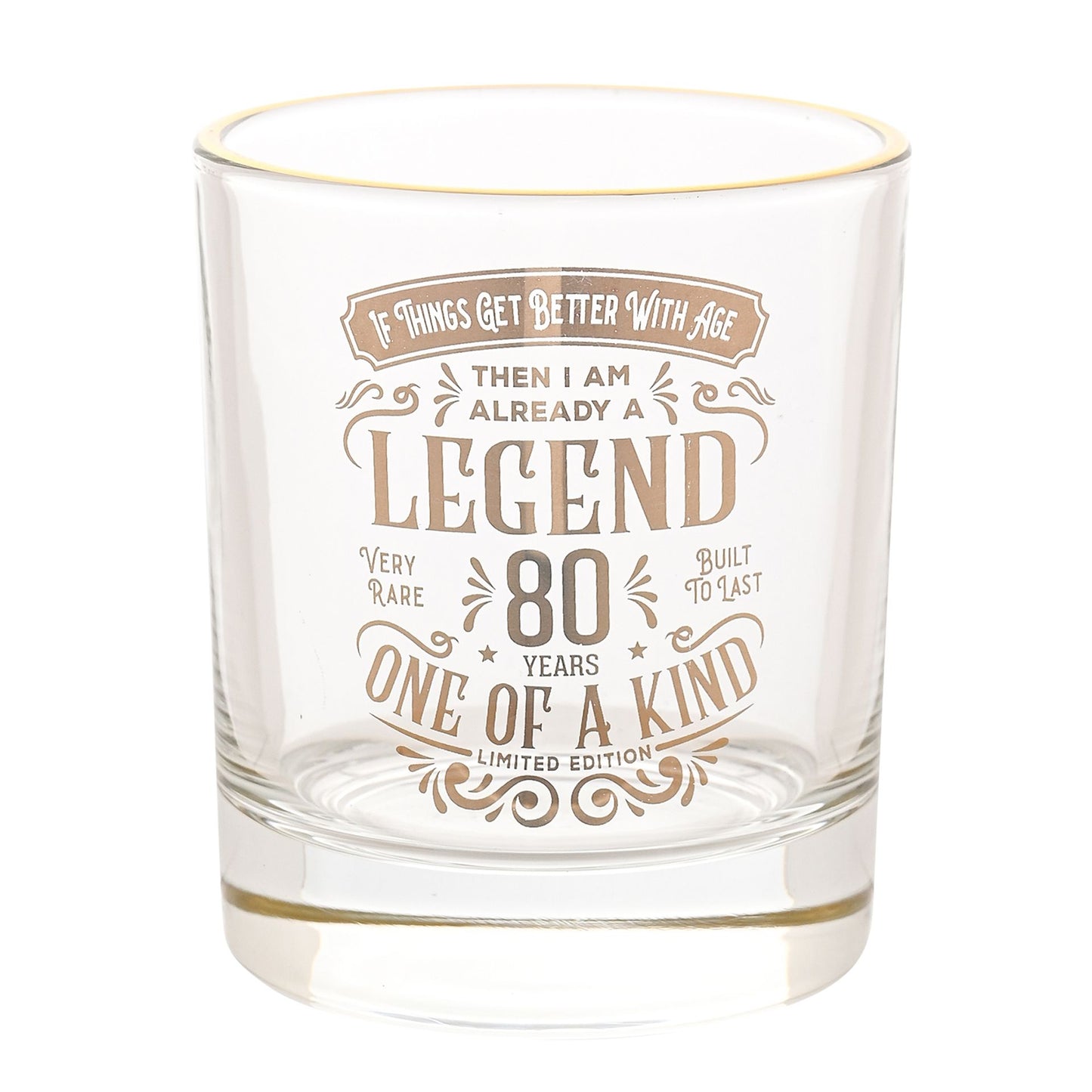 Harvey Makin Legend Tumbler Glass - 80 Years