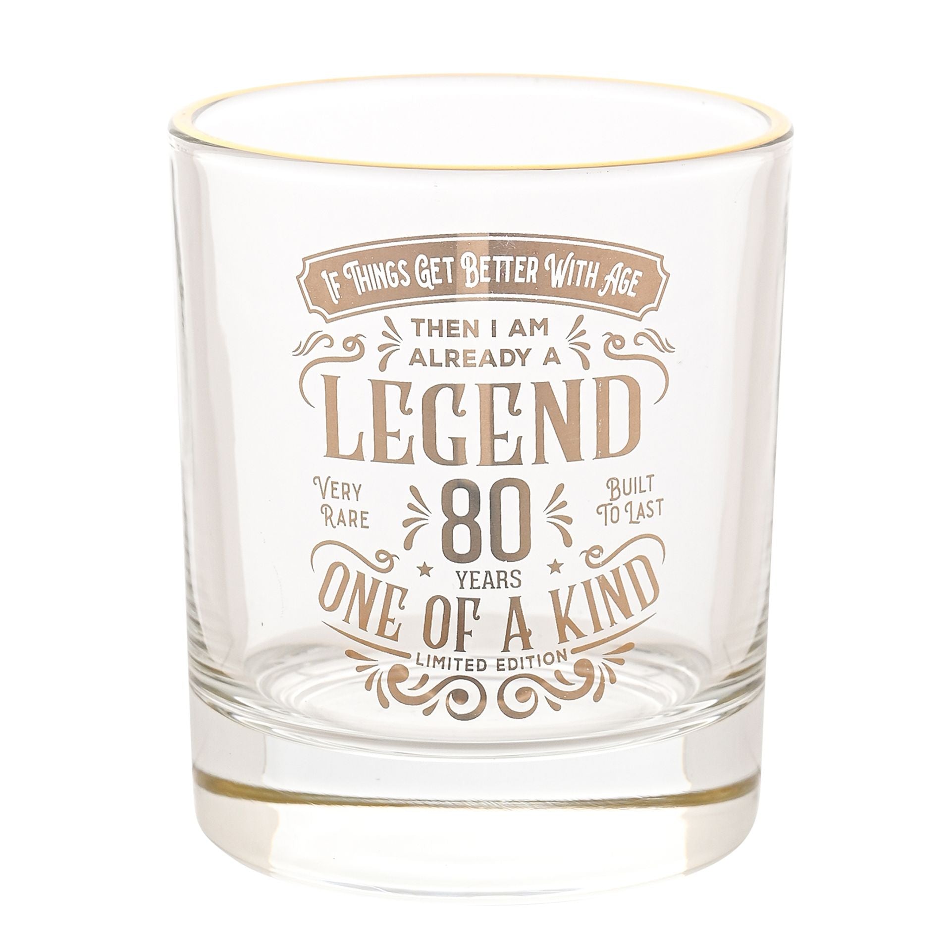 Harvey Makin Legend Tumbler Glass - 80 Years