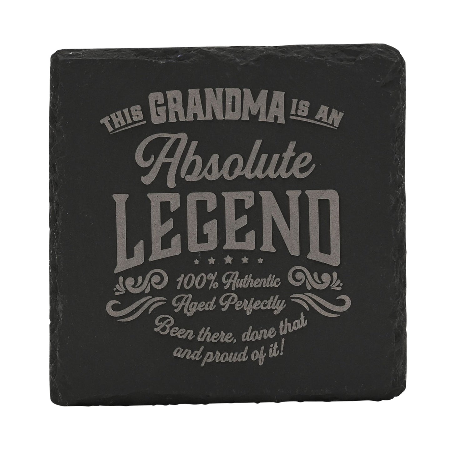 Harvey Makin Legend Slate Coaster 10 x 10cm - Grandma