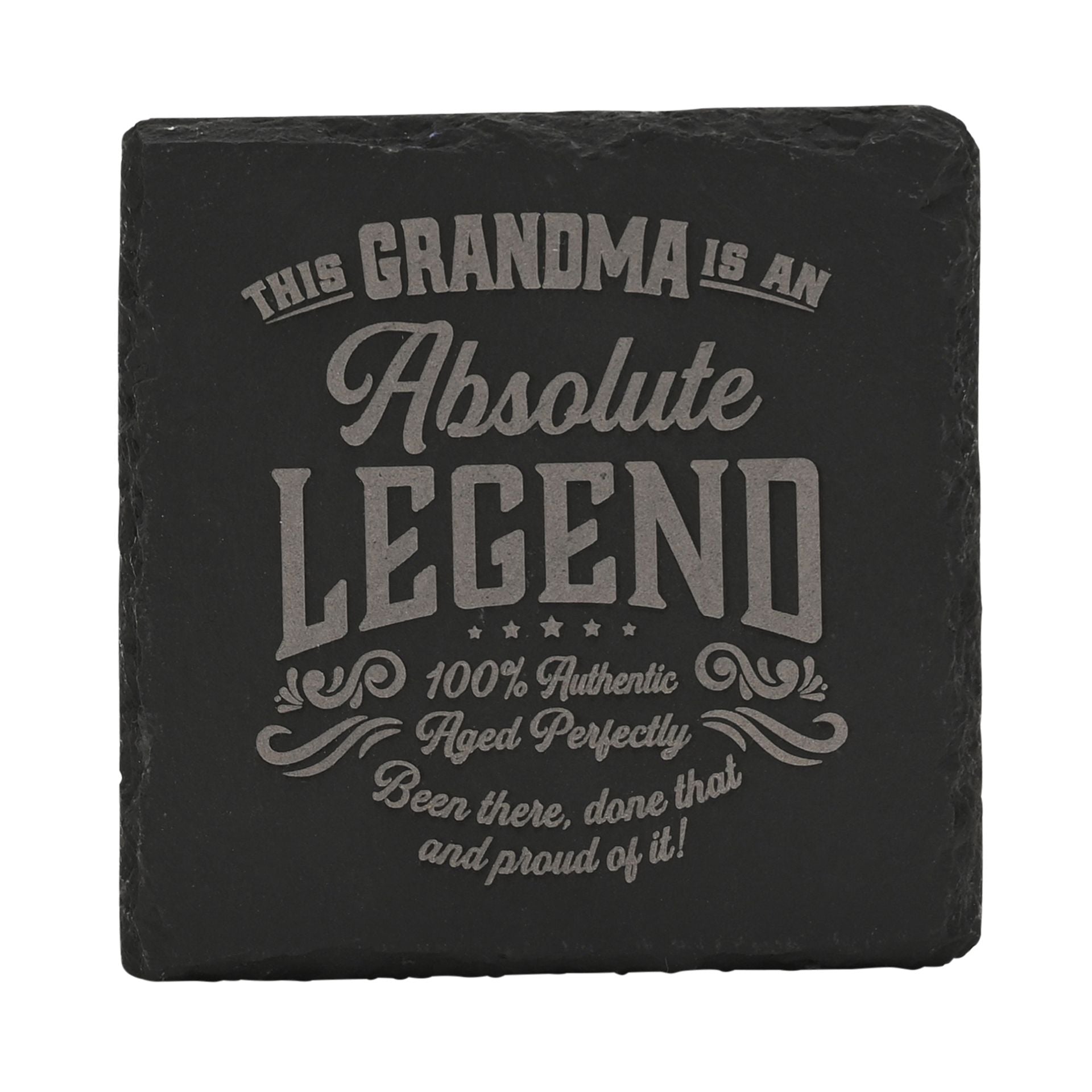 Harvey Makin Legend Slate Coaster 10 x 10cm - Grandma