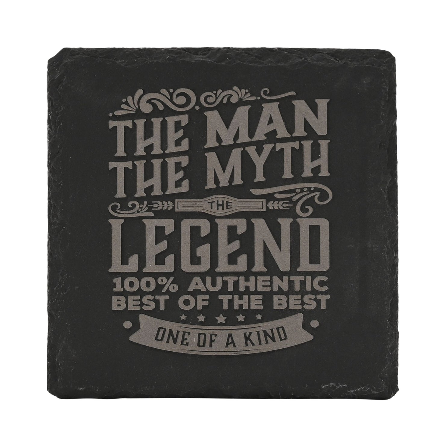 Harvey Makin Legend Slate Coaster 10 x 10cm - The Man