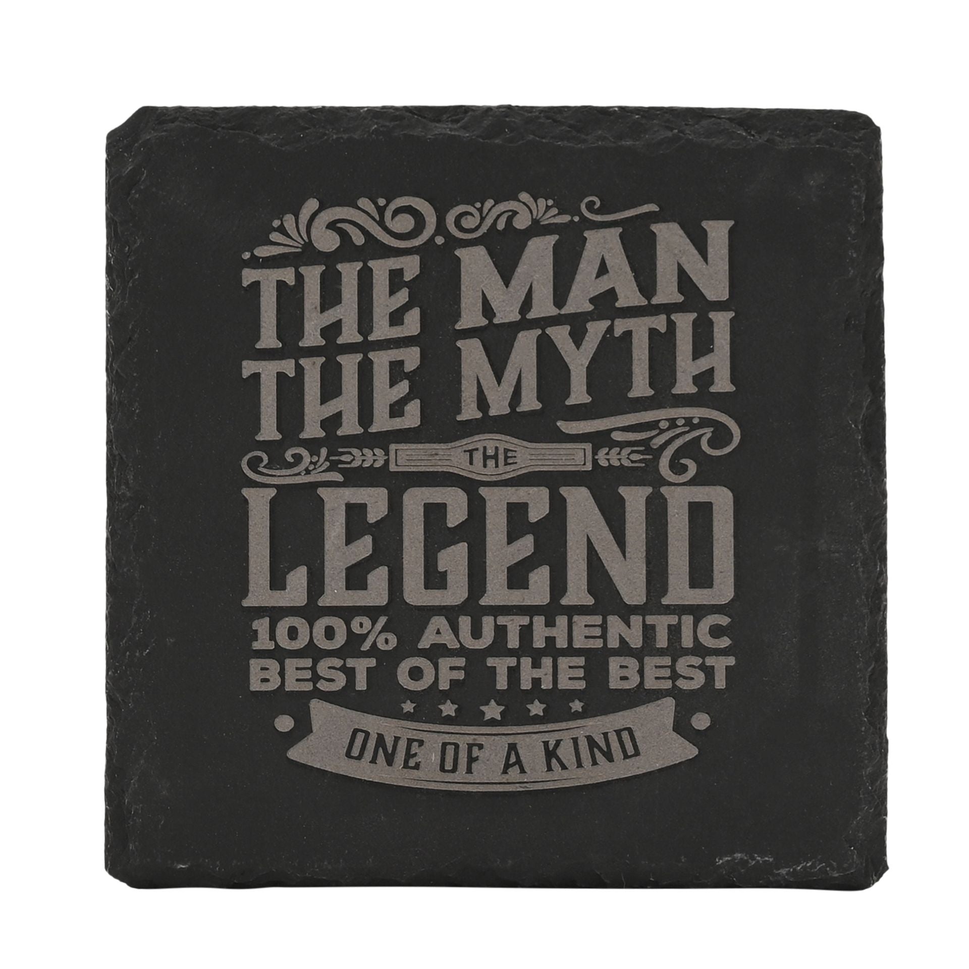 Harvey Makin Legend Slate Coaster 10 x 10cm - The Man