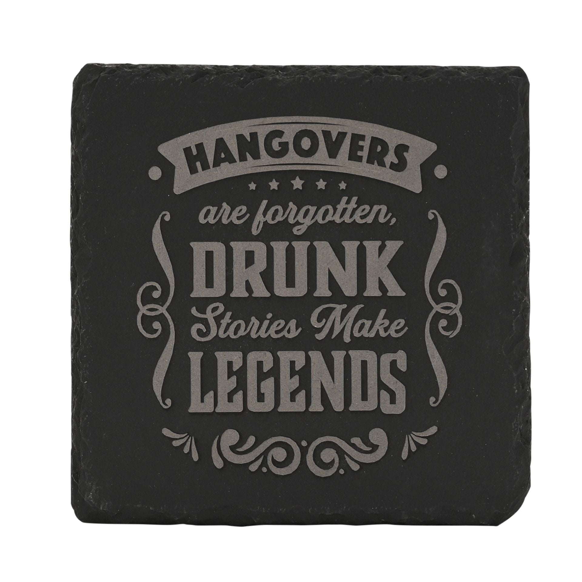 Harvey Makin Legend Slate Coaster 10 x 10cm - Hangover