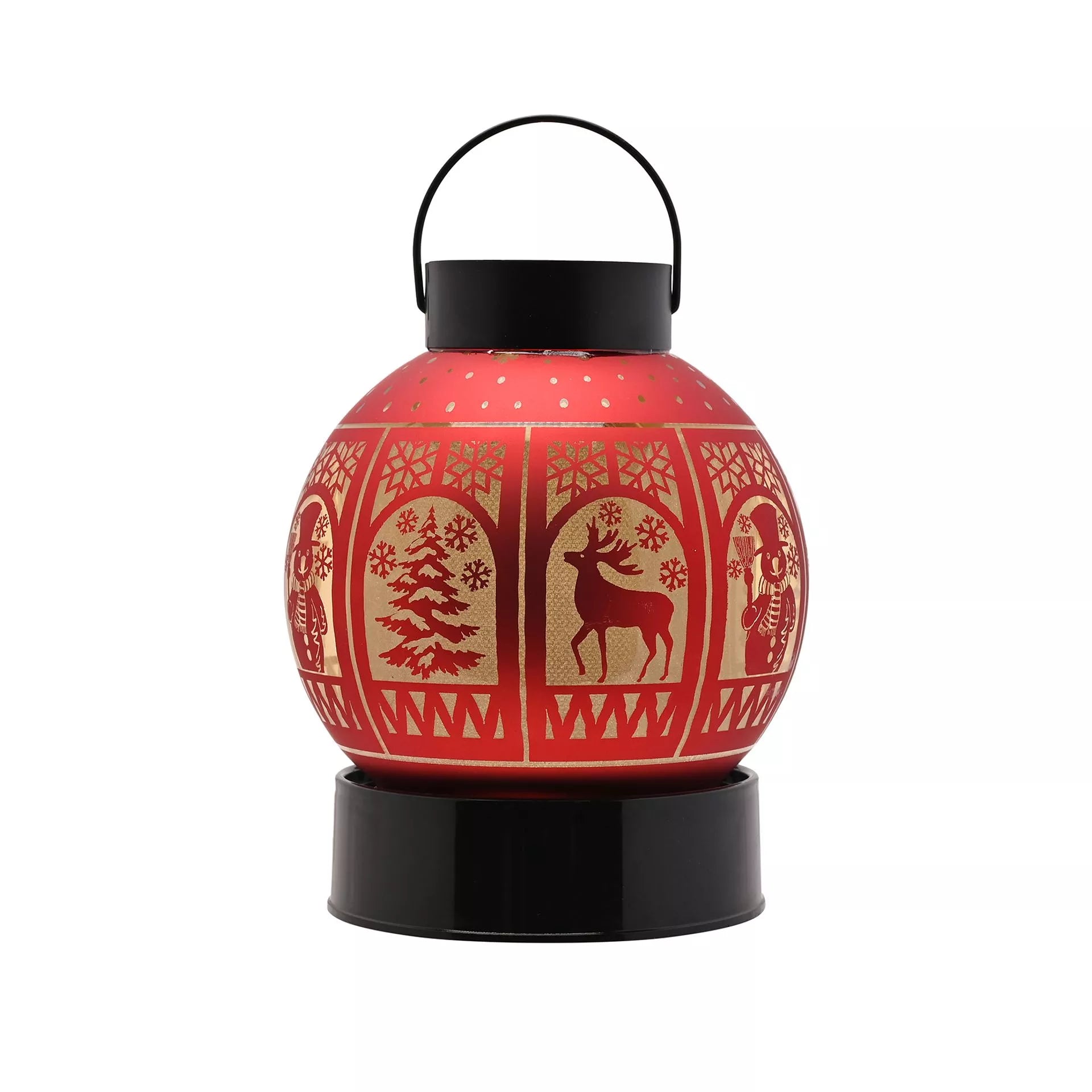Christmas LED Lantern Round