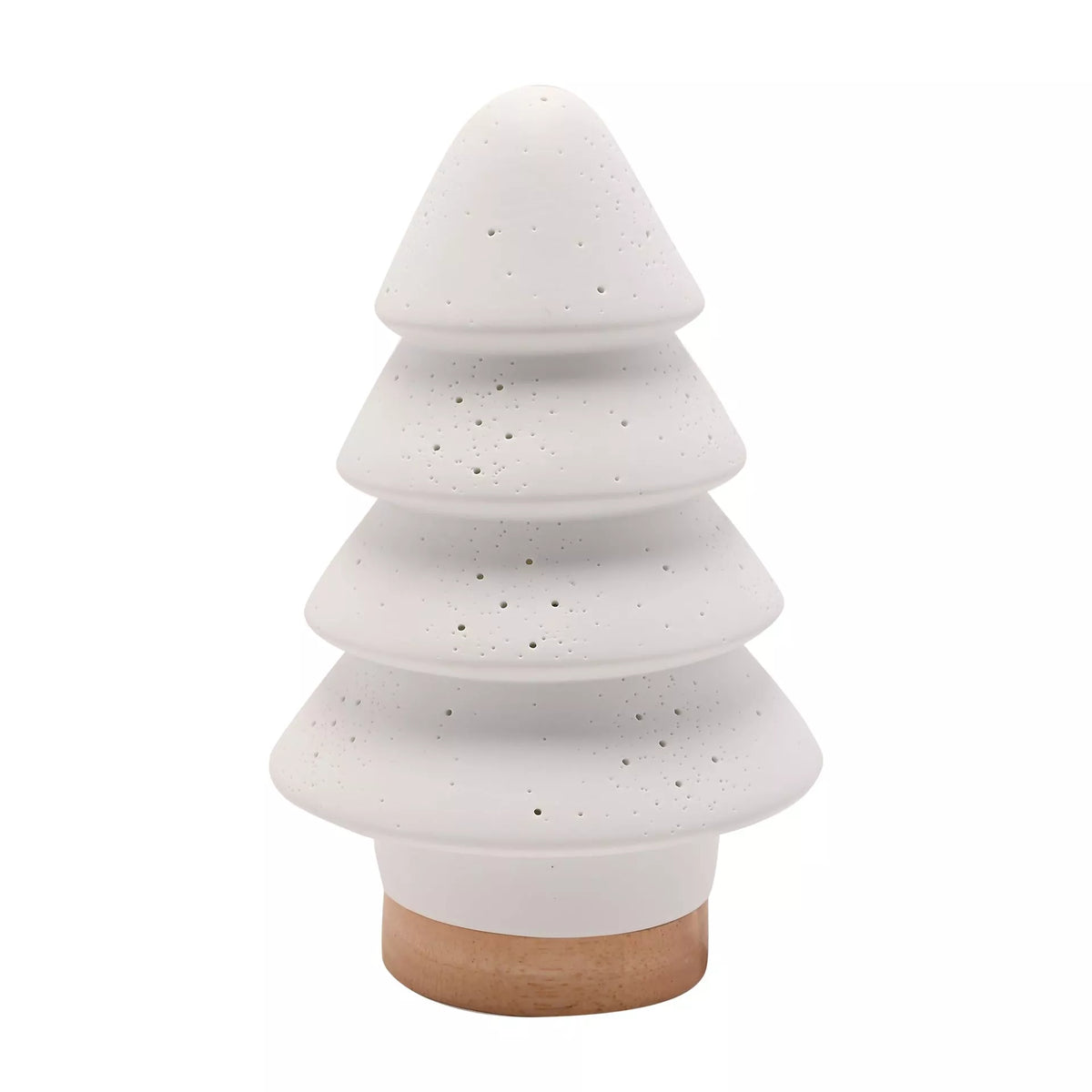 The Seasonal Gift - Ceramic Lamp - Porcelain Christmas Tree Lamp 22cm
