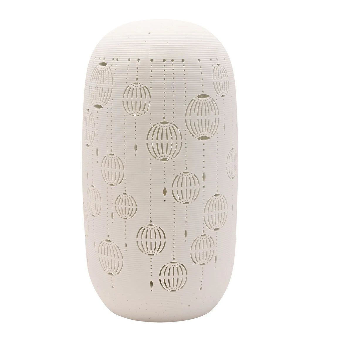 The Seasonal Gift - Ceramic Lamp - Porcelain Christmas Bauble Lamp 26cm
